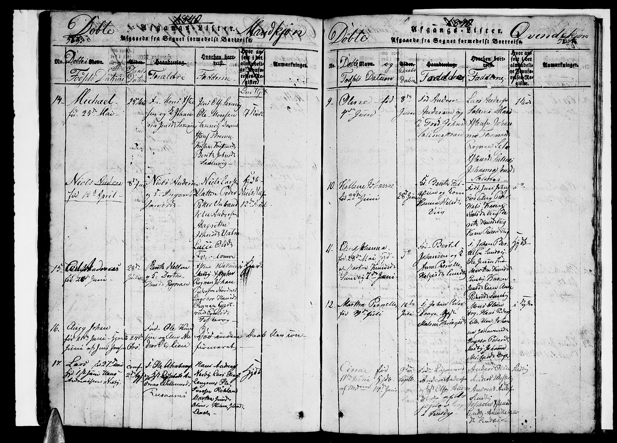 Ministerialprotokoller, klokkerbøker og fødselsregistre - Nordland, SAT/A-1459/847/L0676: Klokkerbok nr. 847C04, 1821-1853, s. 563-564