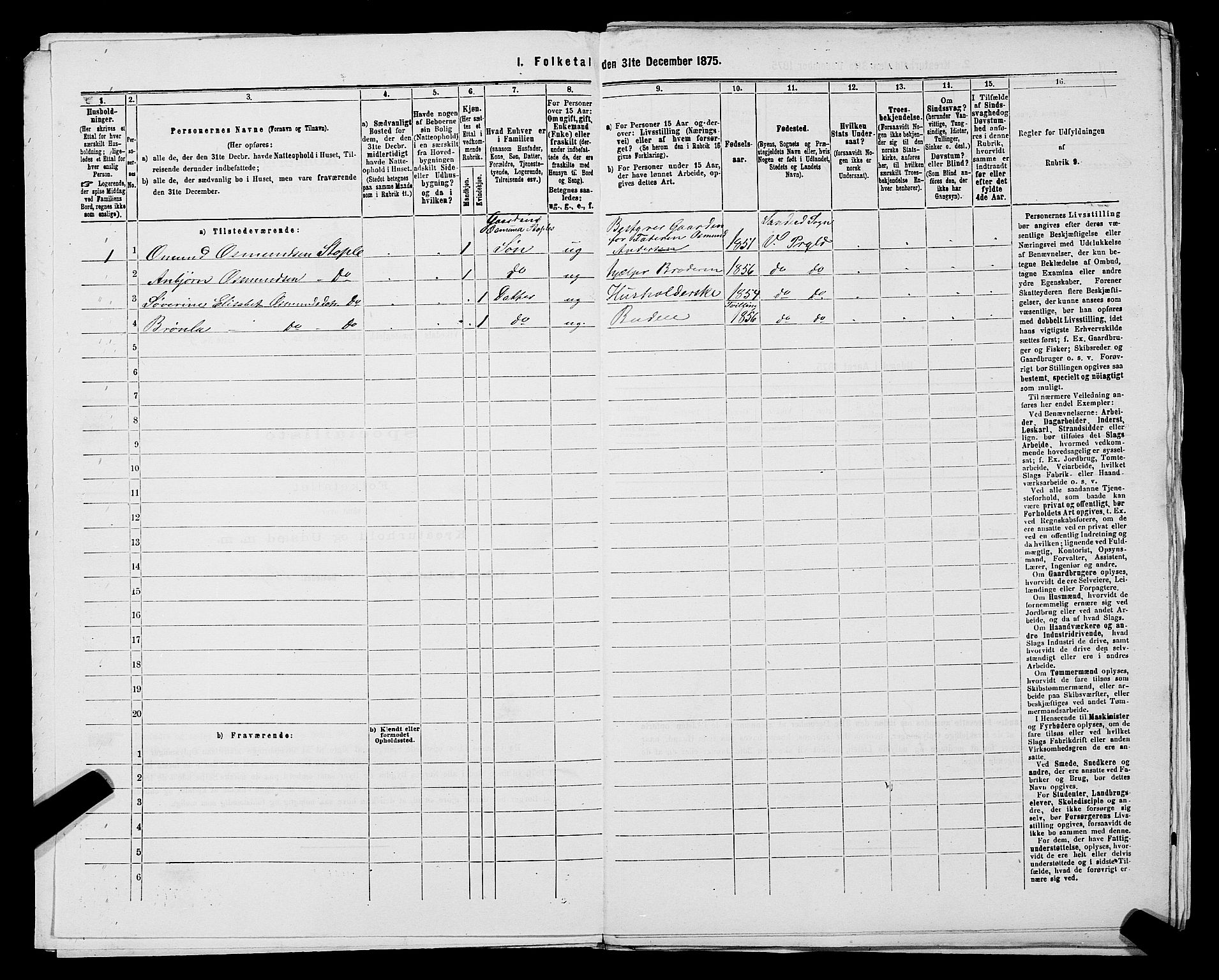 SAST, Folketelling 1875 for 1157P Vikedal prestegjeld, 1875, s. 77