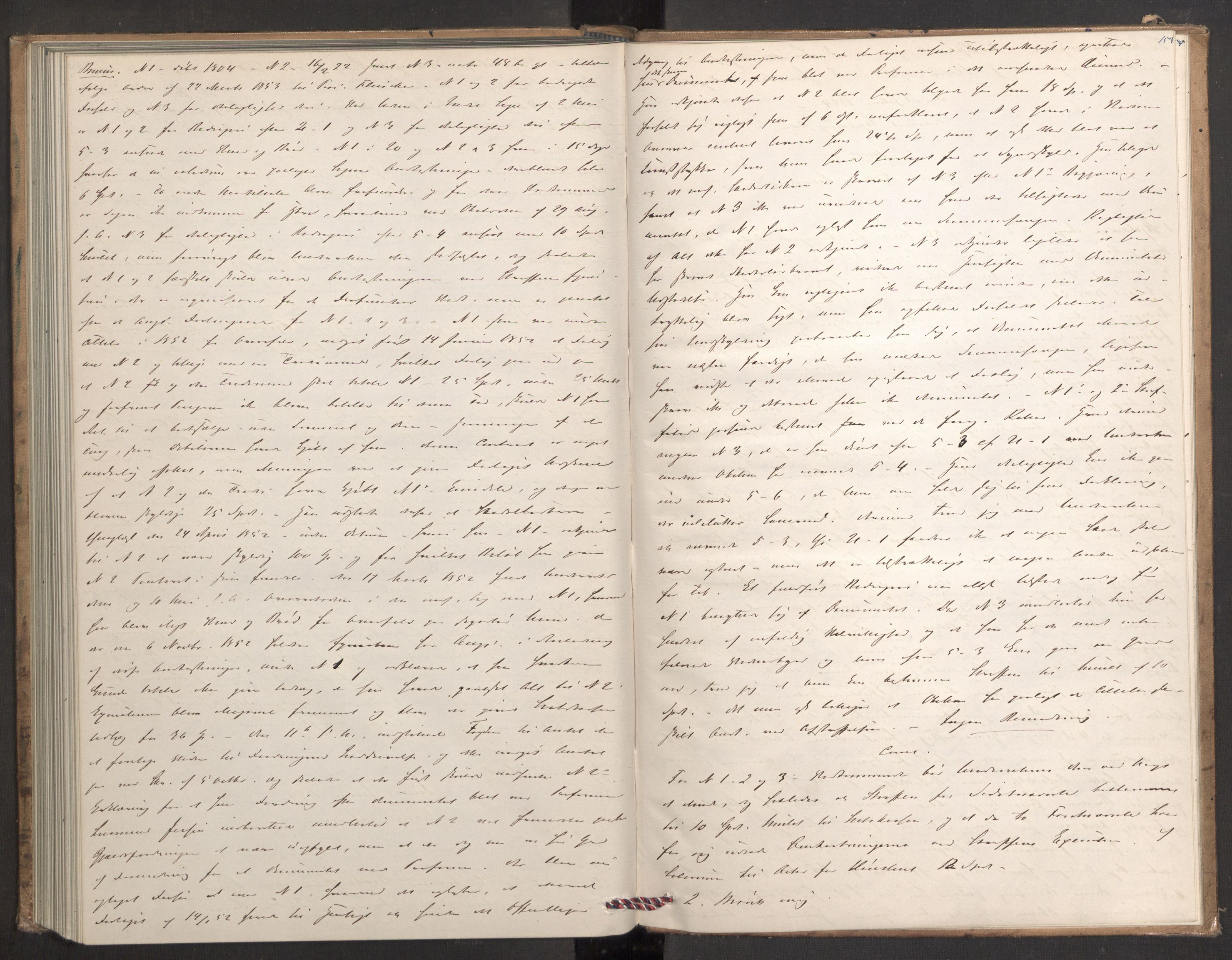 Høyesterett, AV/RA-S-1002/E/Eb/Ebb/L0046/0002: Voteringsprotokoller / Voteringsprotokoll, 1853-1854, s. 152b-153a