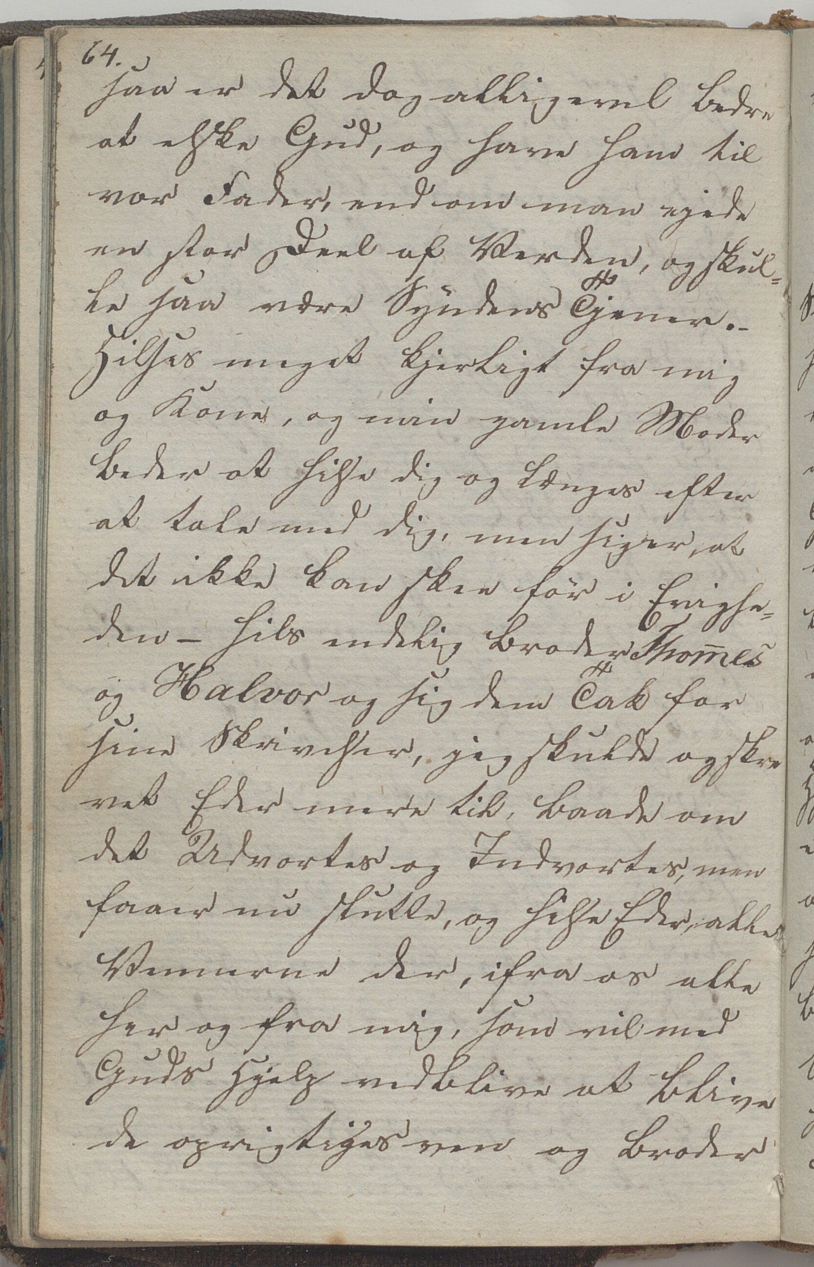 Heggtveitsamlingen, TMF/A-1007/H/L0045/0003: Brev, kopibøker, biografiske opptegnelser etc. / "Peter Andersen" - Kopibok., 1816-1829, s. 64