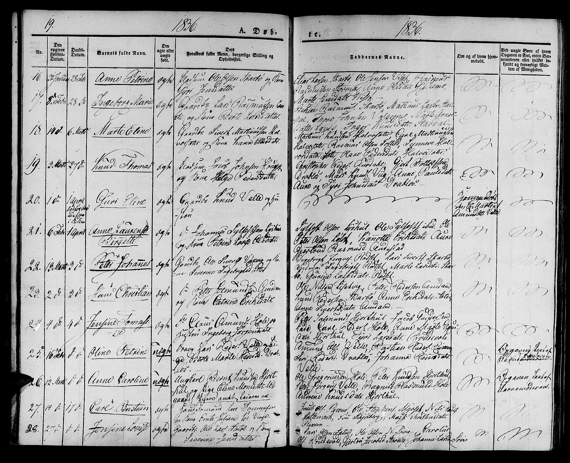 Ministerialprotokoller, klokkerbøker og fødselsregistre - Møre og Romsdal, AV/SAT-A-1454/522/L0311: Ministerialbok nr. 522A06, 1832-1842, s. 19