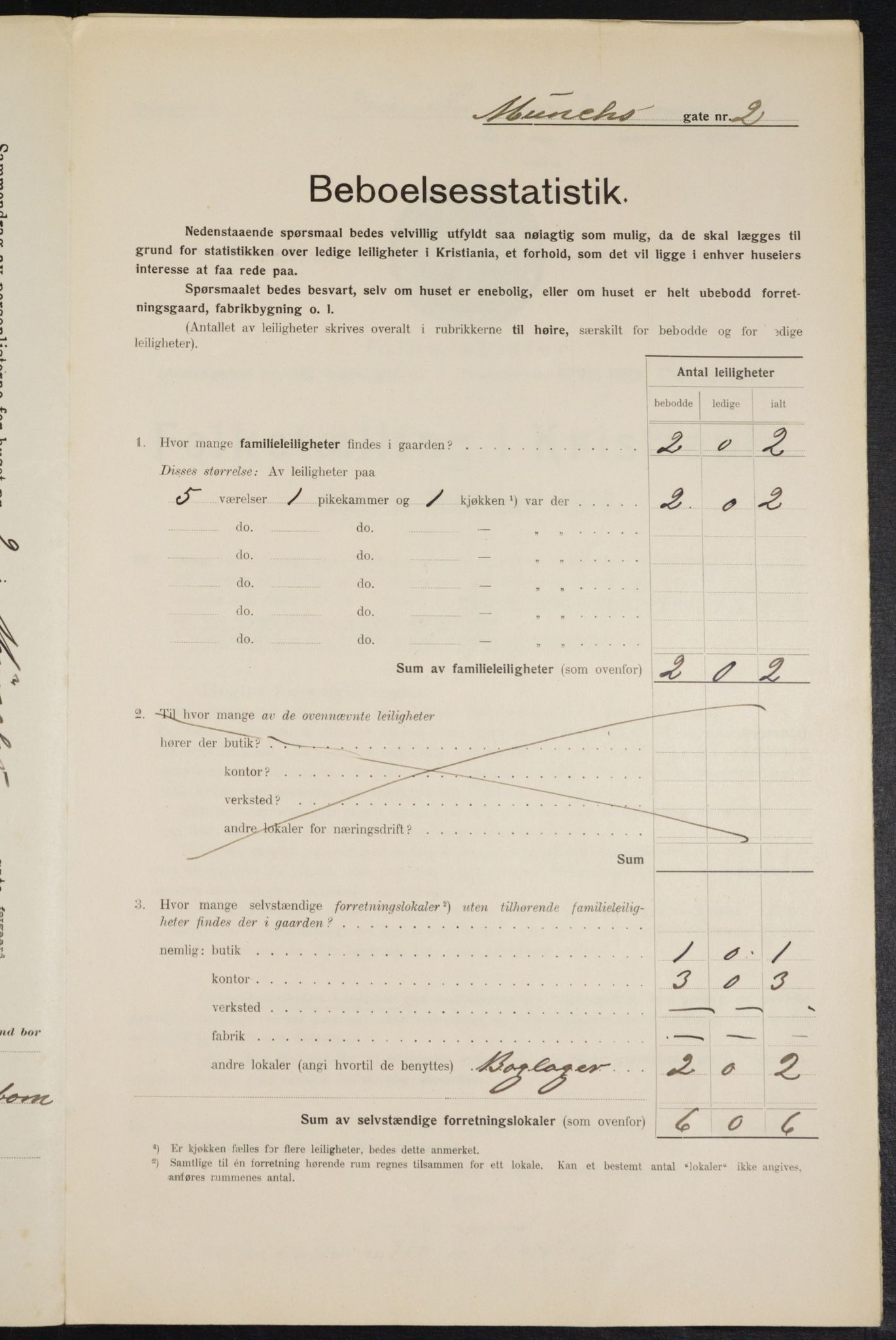 OBA, Kommunal folketelling 1.2.1914 for Kristiania, 1914, s. 66610