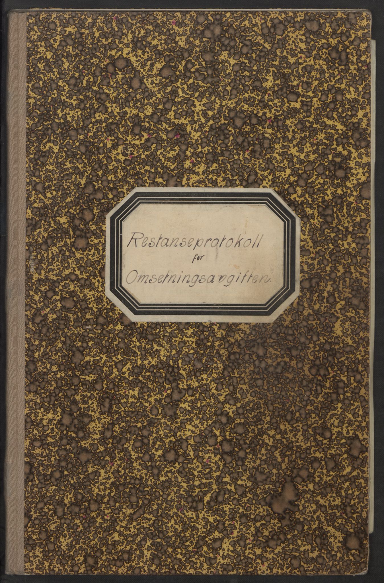 Finansdepartementet, Avgifts- og tollavdelingen, RA/S-6642/F/Fa/L0001/0004: Restanseprotokoller / Restanseprotokoll for omsetningsavgiften, 1936-1942