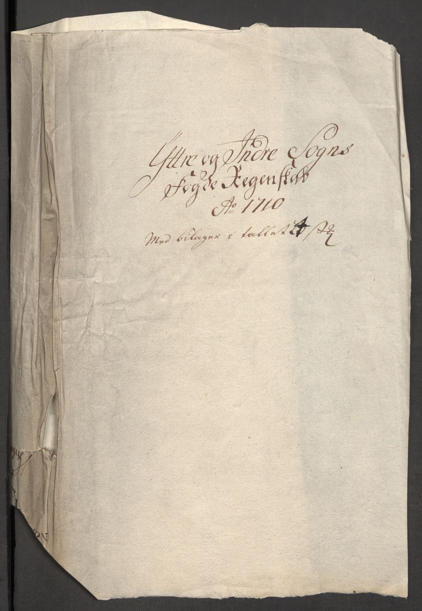 Rentekammeret inntil 1814, Reviderte regnskaper, Fogderegnskap, RA/EA-4092/R52/L3316: Fogderegnskap Sogn, 1709-1710, s. 198