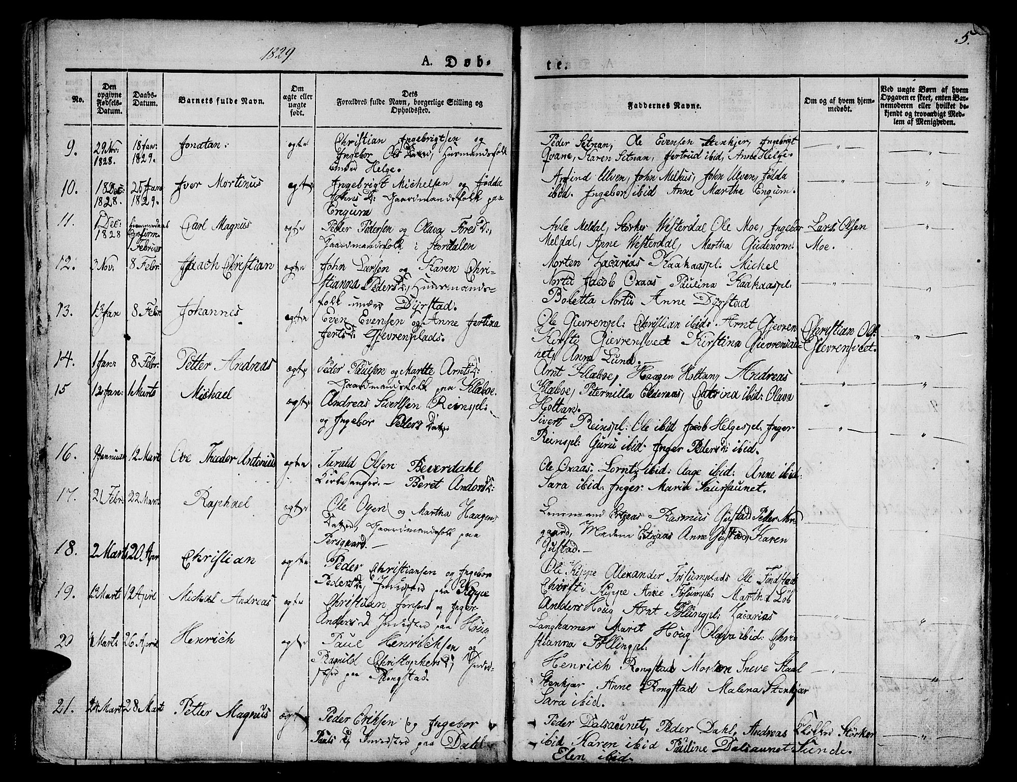 Ministerialprotokoller, klokkerbøker og fødselsregistre - Nord-Trøndelag, SAT/A-1458/746/L0445: Ministerialbok nr. 746A04, 1826-1846, s. 5
