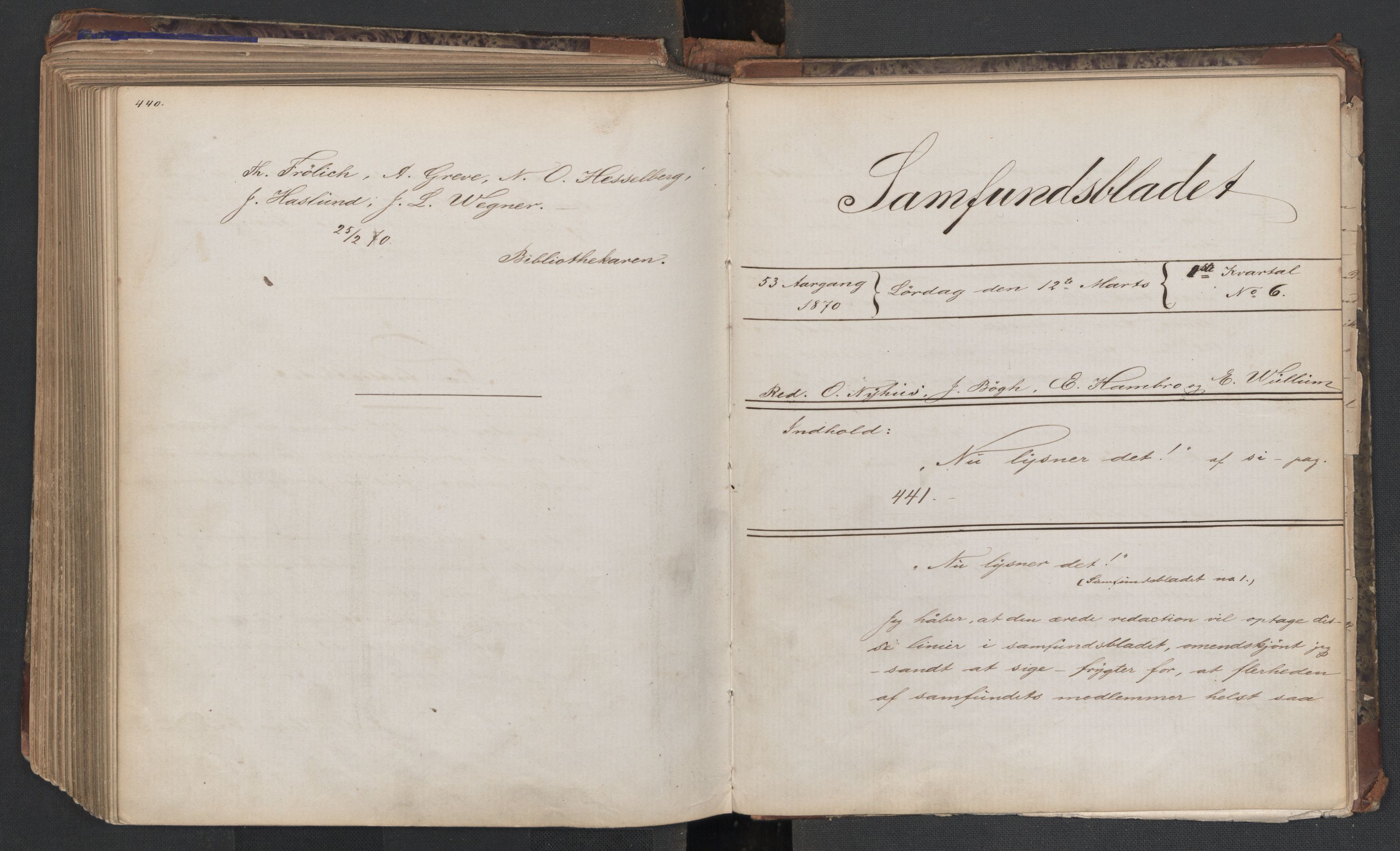 Det Norske Studentersamfund, AV/RA-PA-1322/X/Xa/L0008/0003: -- / Samfundsbladet, 1869-1870, s. 223