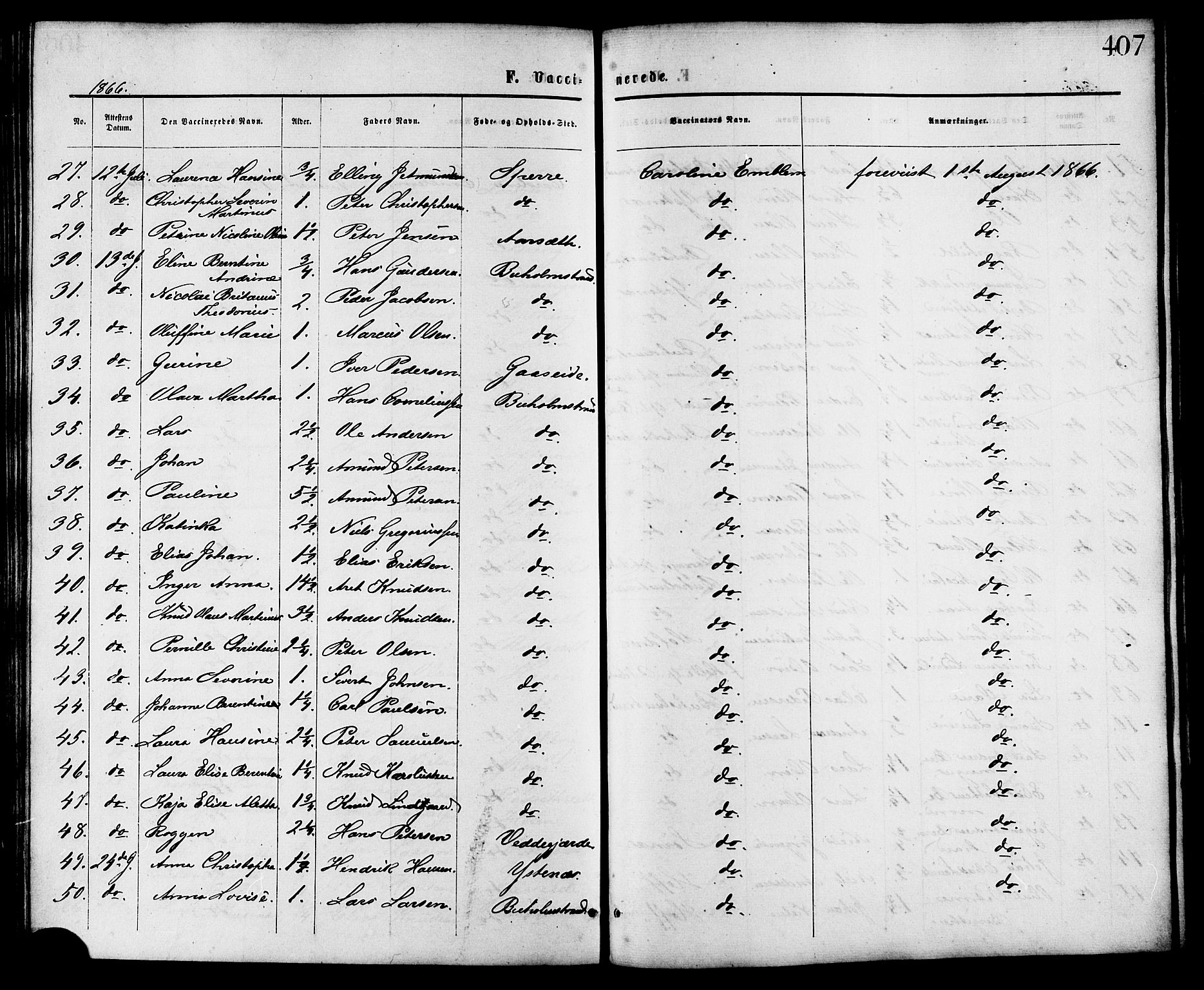 Ministerialprotokoller, klokkerbøker og fødselsregistre - Møre og Romsdal, AV/SAT-A-1454/528/L0399: Ministerialbok nr. 528A10, 1864-1879, s. 407