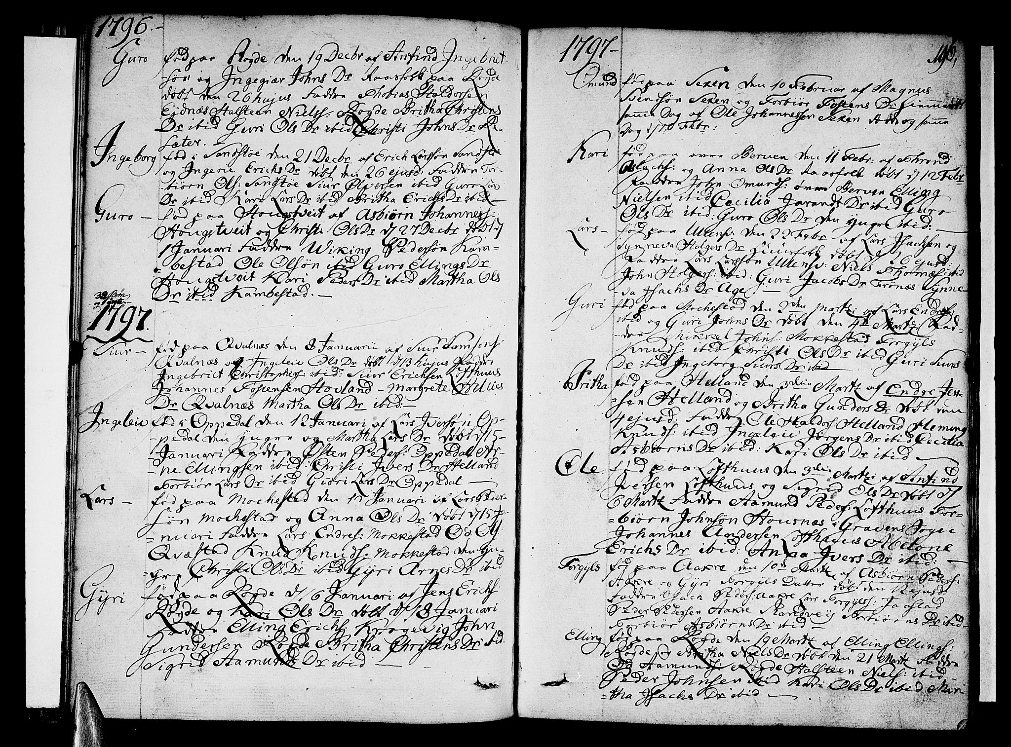 Ullensvang sokneprestembete, SAB/A-78701/H/Haa: Ministerialbok nr. A 7 /1, 1788-1804, s. 195-196