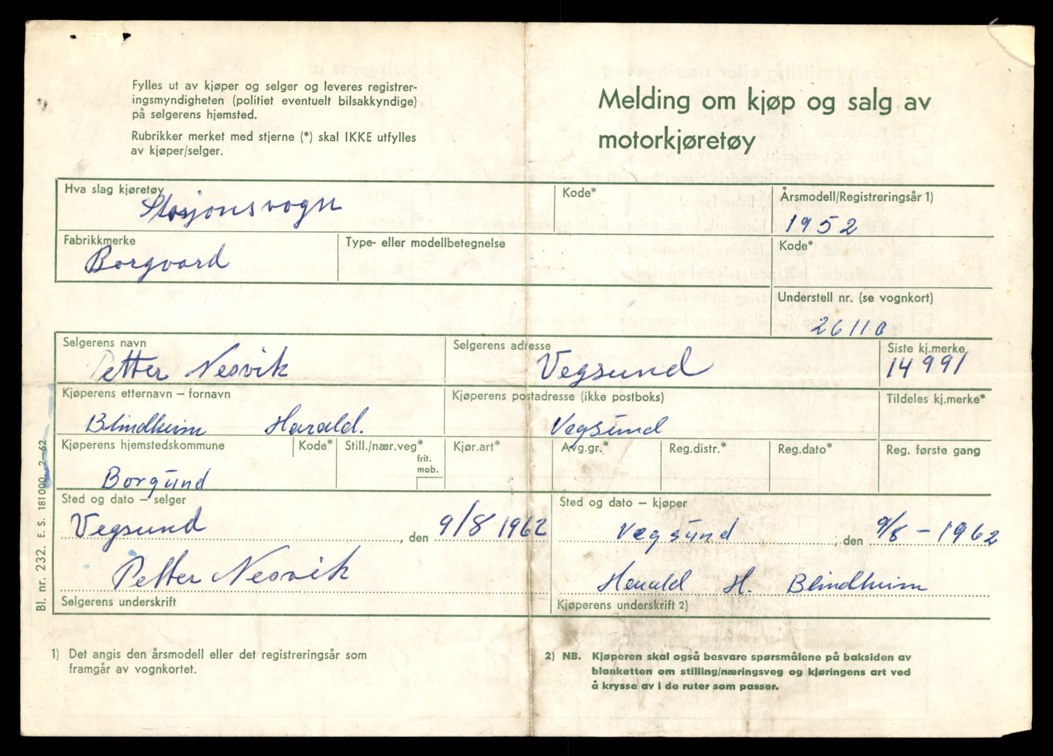 Møre og Romsdal vegkontor - Ålesund trafikkstasjon, AV/SAT-A-4099/F/Fe/L0049: Registreringskort for kjøretøy T 14864 - T 18613, 1927-1998, s. 3049