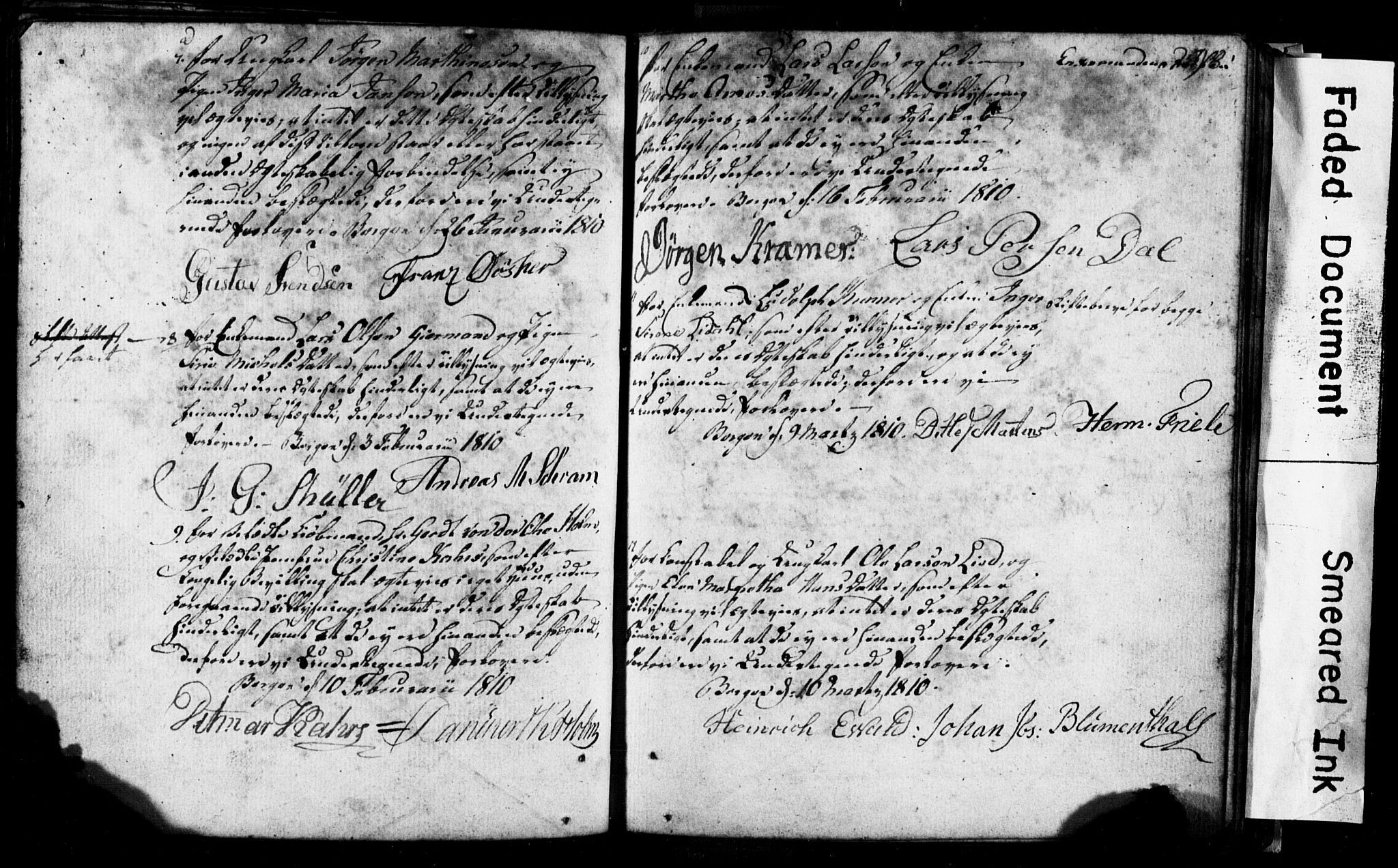 Korskirken sokneprestembete, SAB/A-76101: Forlovererklæringer nr. II.5.1, 1776-1816, s. 298
