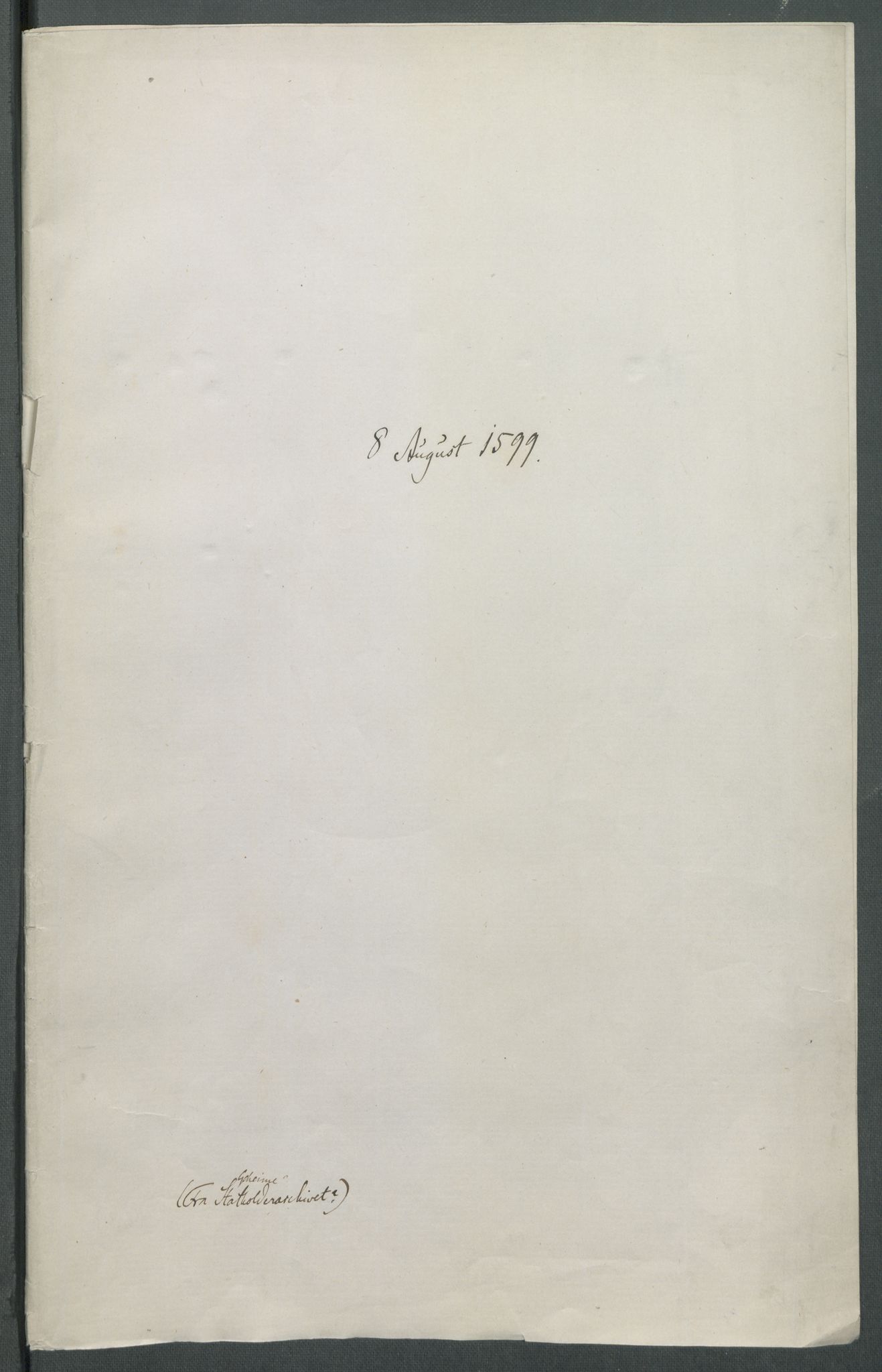 Riksarkivets diplomsamling, AV/RA-EA-5965/F02/L0108: Dokumenter, 1599, s. 12