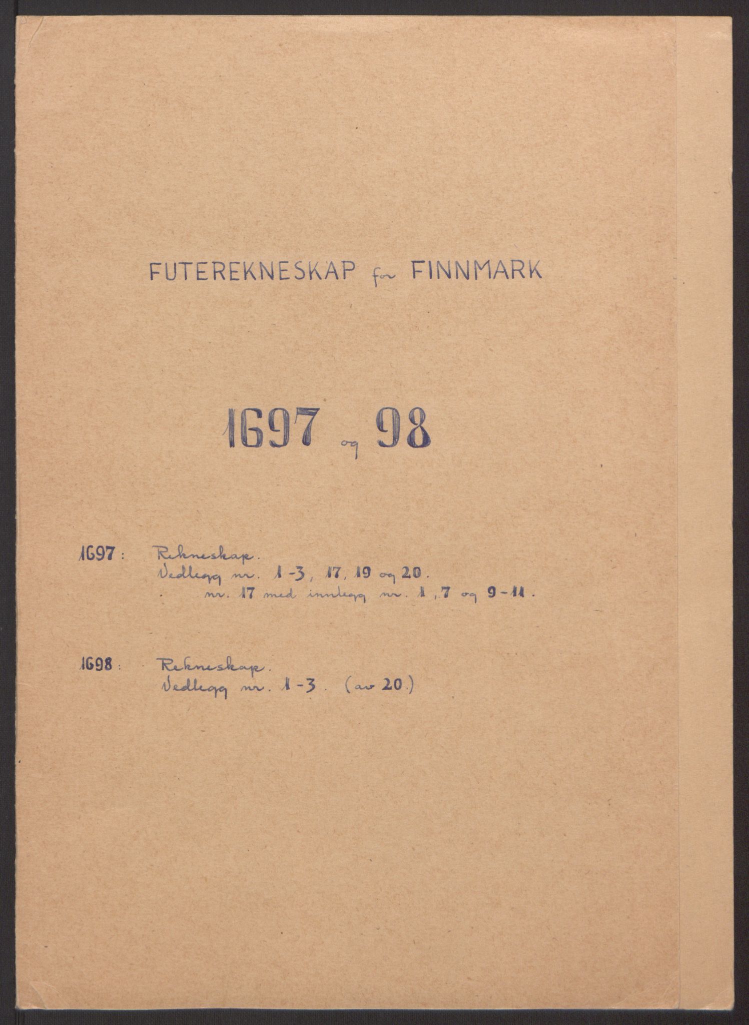 Rentekammeret inntil 1814, Reviderte regnskaper, Fogderegnskap, AV/RA-EA-4092/R69/L4851: Fogderegnskap Finnmark/Vardøhus, 1691-1700, s. 293
