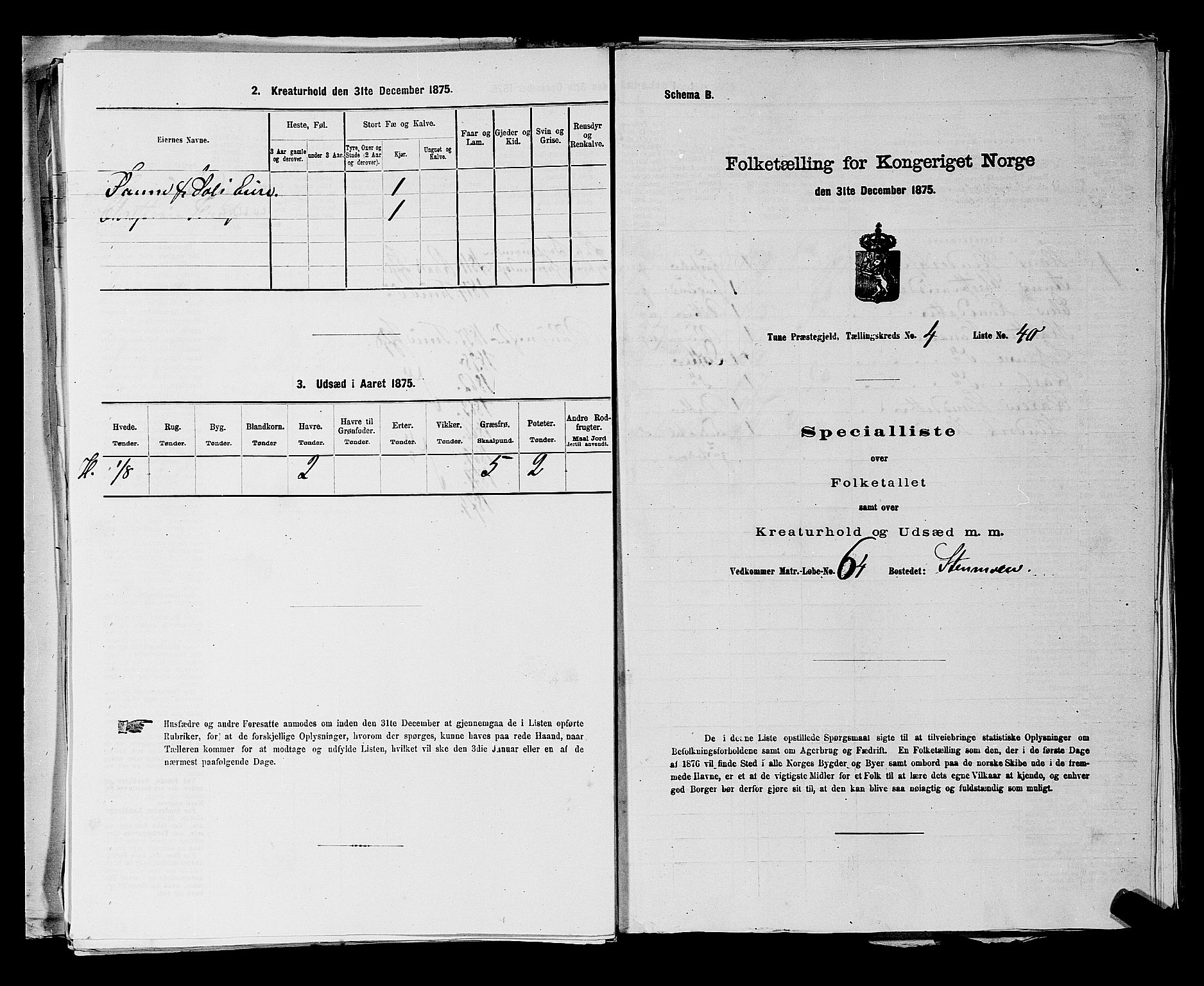RA, Folketelling 1875 for 0130P Tune prestegjeld, 1875, s. 574
