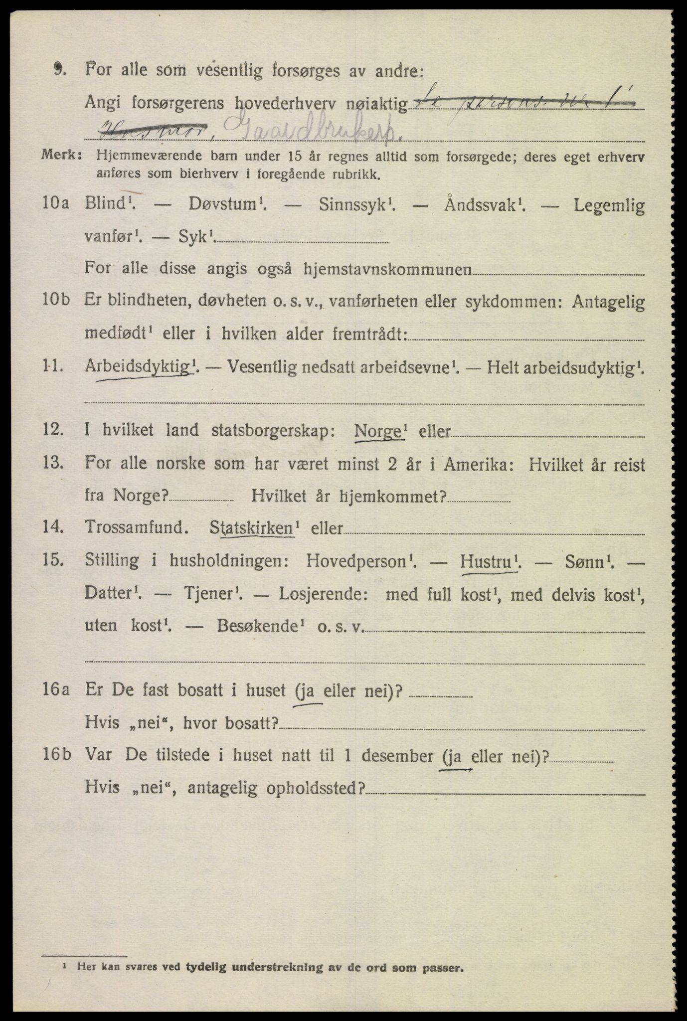 SAK, Folketelling 1920 for 1025 Grindheim herred, 1920, s. 914