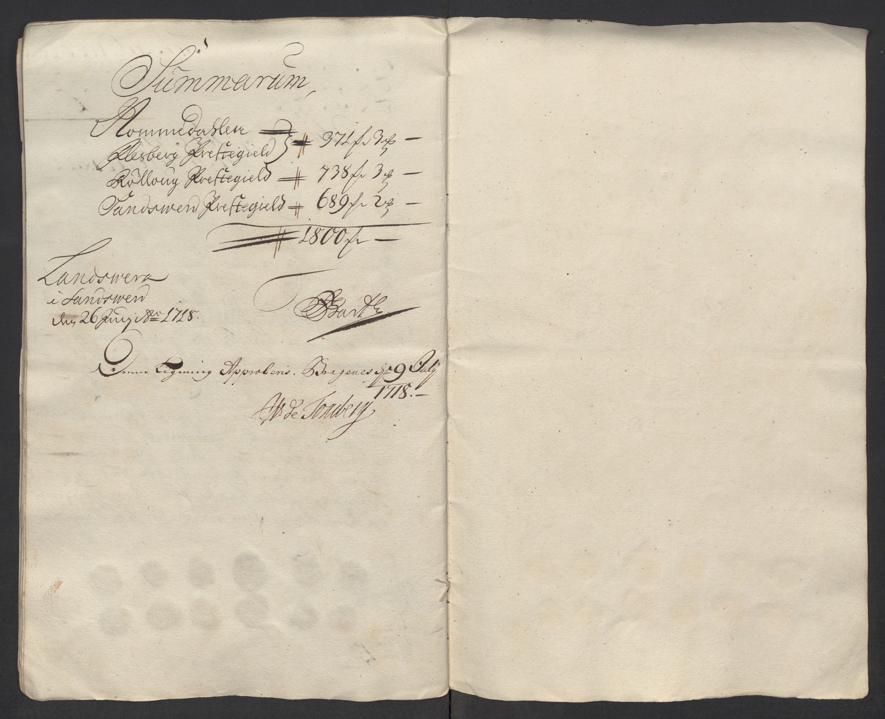 Rentekammeret inntil 1814, Reviderte regnskaper, Fogderegnskap, RA/EA-4092/R24/L1594: Fogderegnskap Numedal og Sandsvær, 1718, s. 235