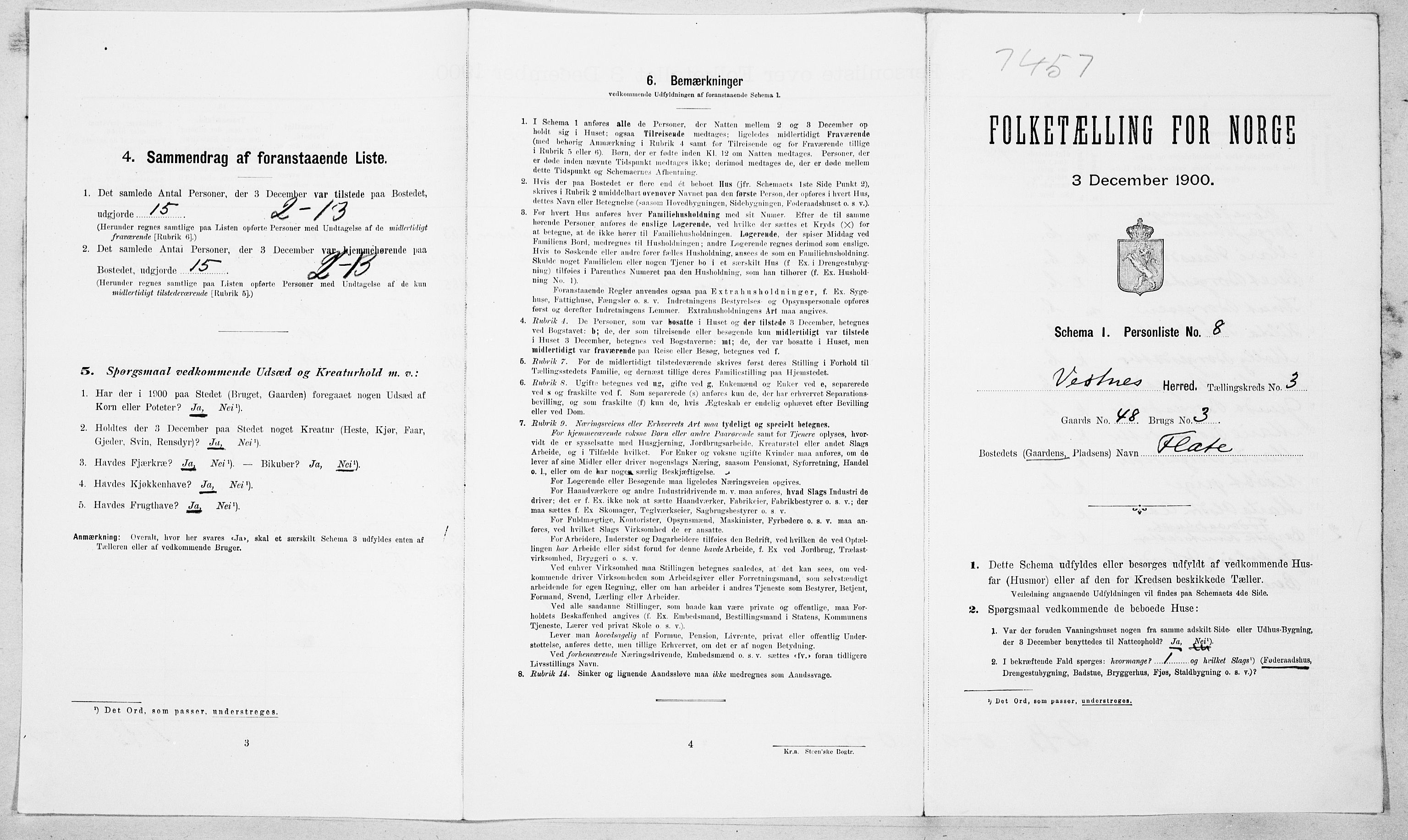 SAT, Folketelling 1900 for 1535 Vestnes herred, 1900, s. 369