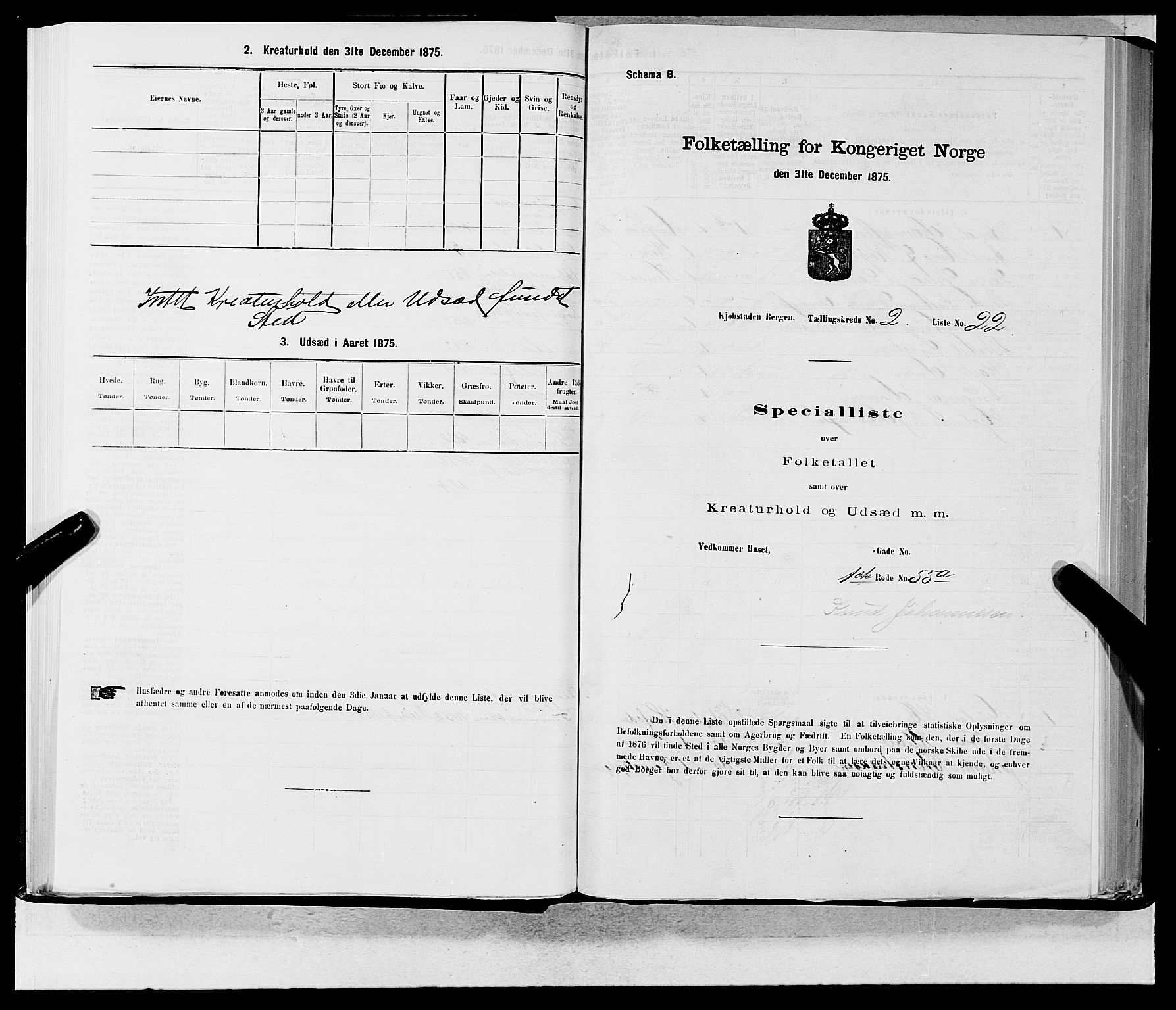 SAB, Folketelling 1875 for 1301 Bergen kjøpstad, 1875, s. 99