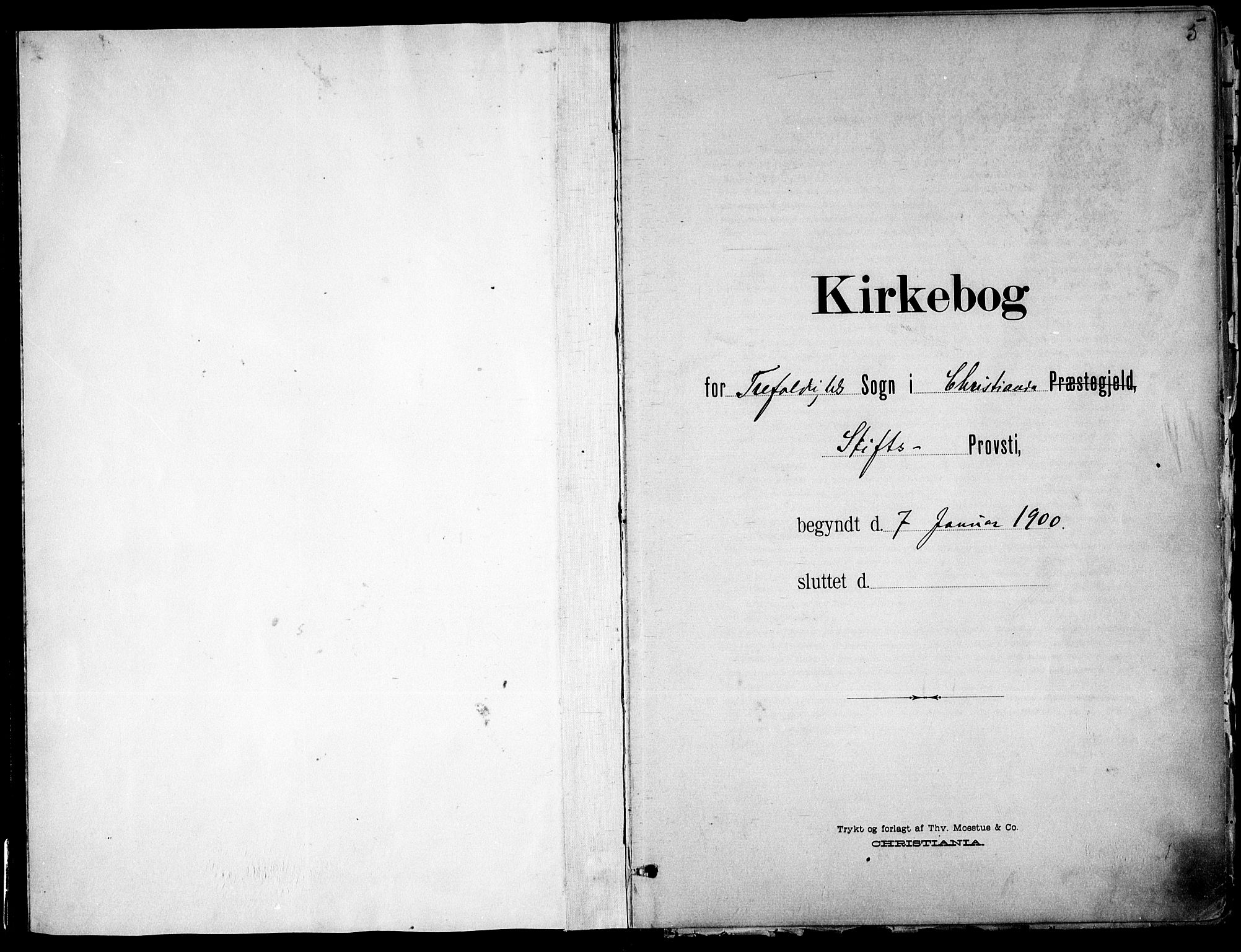 Trefoldighet prestekontor Kirkebøker, SAO/A-10882/F/Fa/L0007: Ministerialbok nr. I 7, 1900-1914