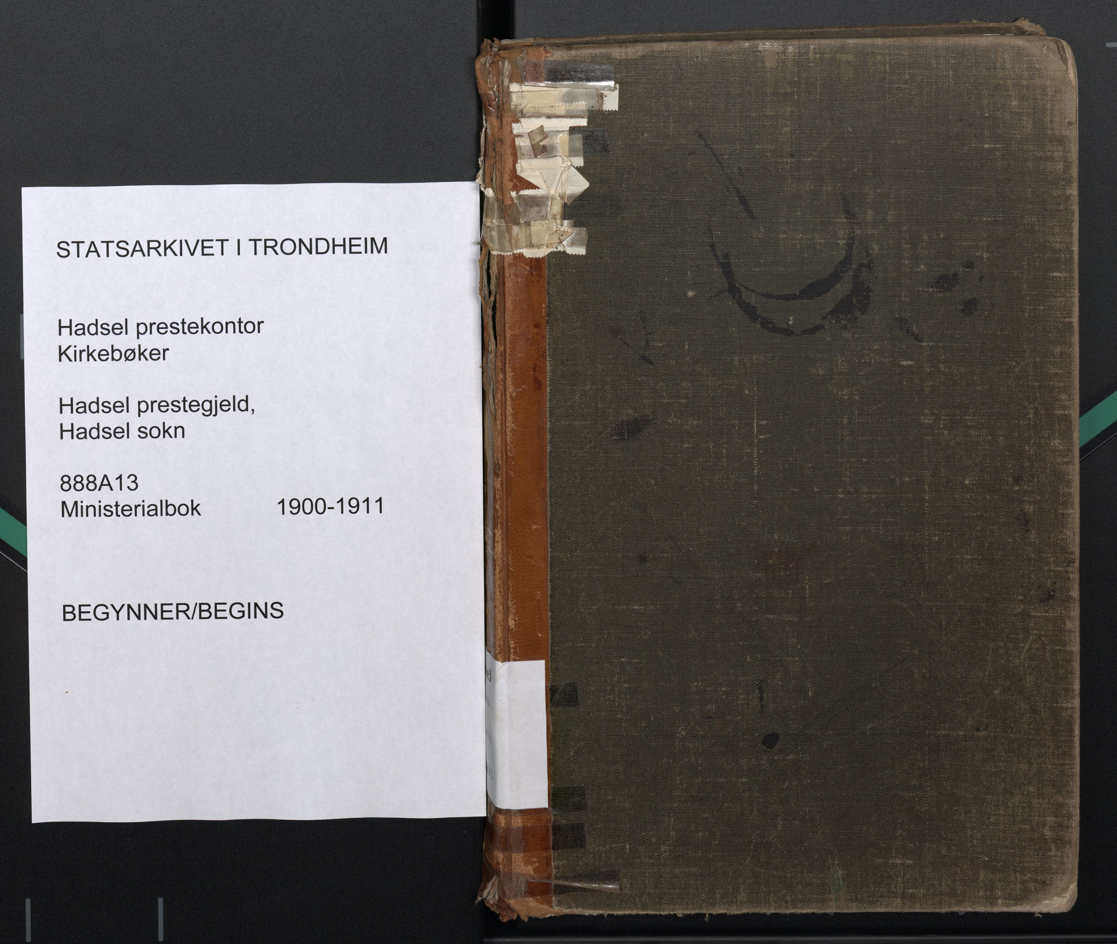 Ministerialprotokoller, klokkerbøker og fødselsregistre - Nordland, AV/SAT-A-1459/888/L1247: Ministerialbok nr. 888A13, 1900-1911