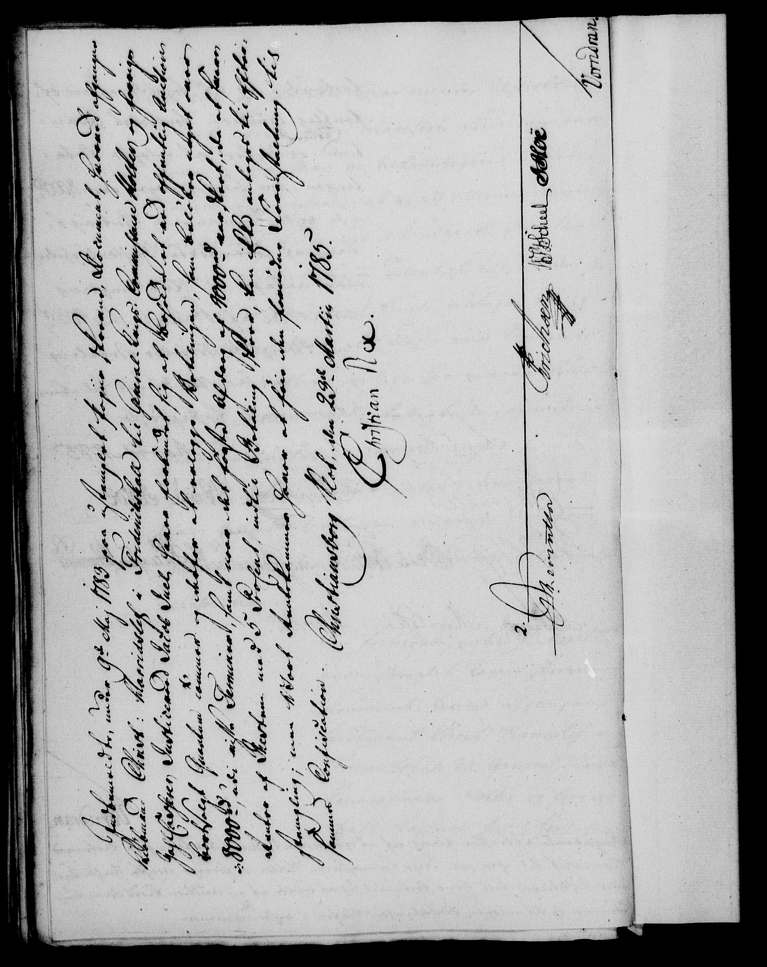 Rentekammeret, Kammerkanselliet, AV/RA-EA-3111/G/Gf/Gfa/L0067: Norsk relasjons- og resolusjonsprotokoll (merket RK 52.67), 1785, s. 216