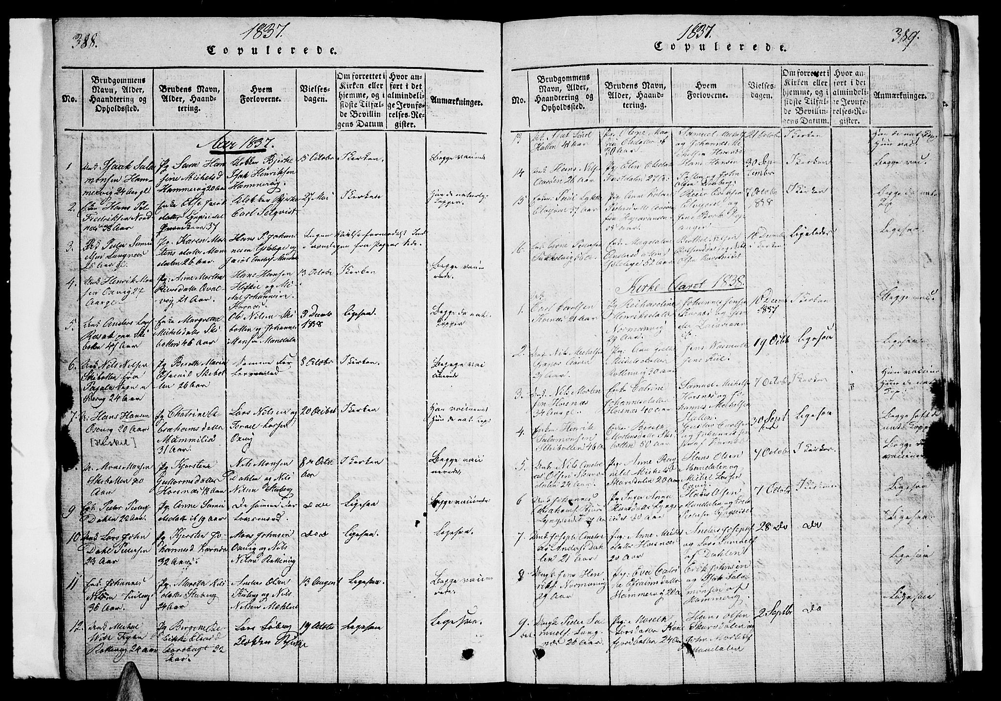 Lyngen sokneprestembete, AV/SATØ-S-1289/H/He/Heb/L0001klokker: Klokkerbok nr. 1, 1826-1838, s. 388-389