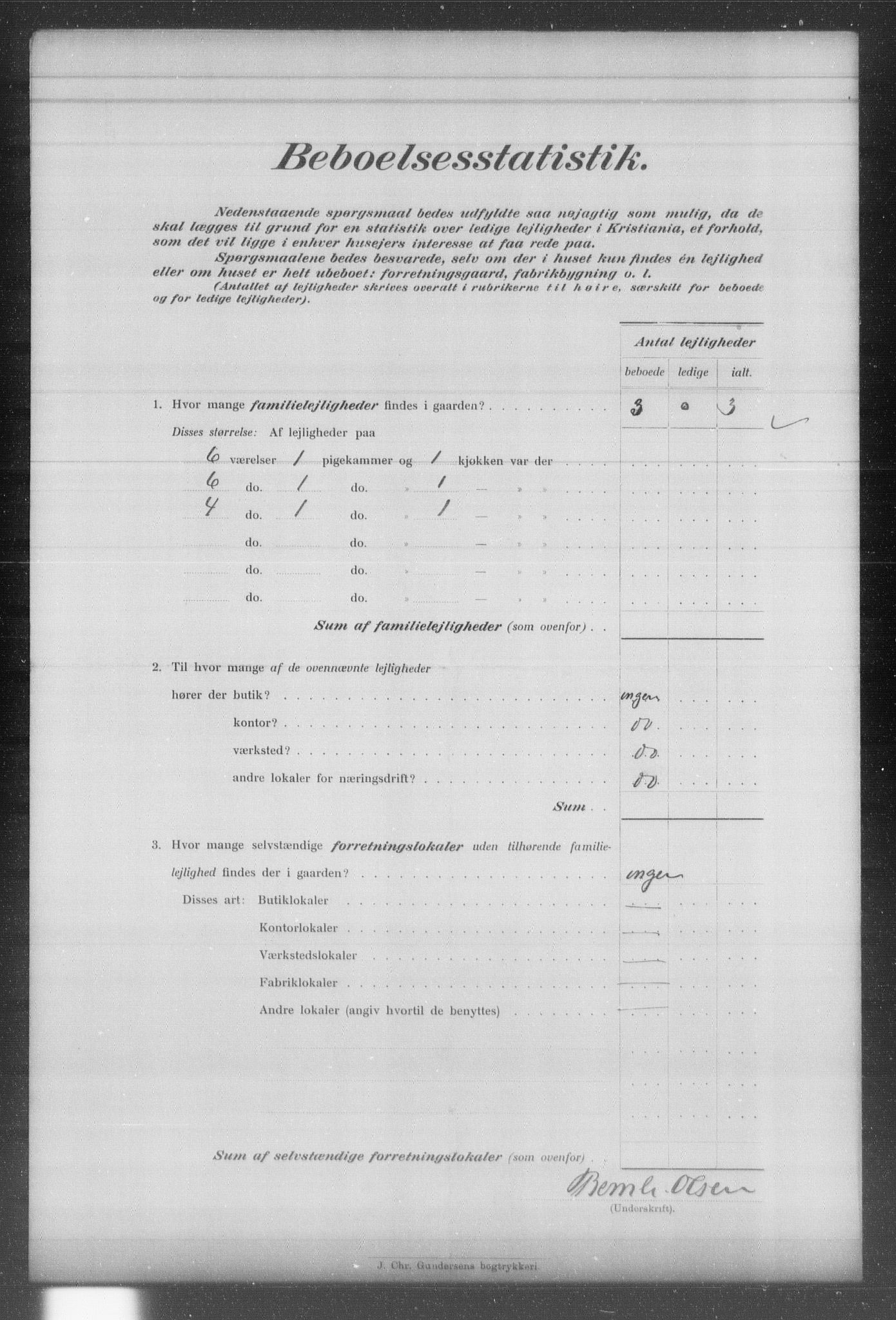 OBA, Kommunal folketelling 31.12.1903 for Kristiania kjøpstad, 1903, s. 8798