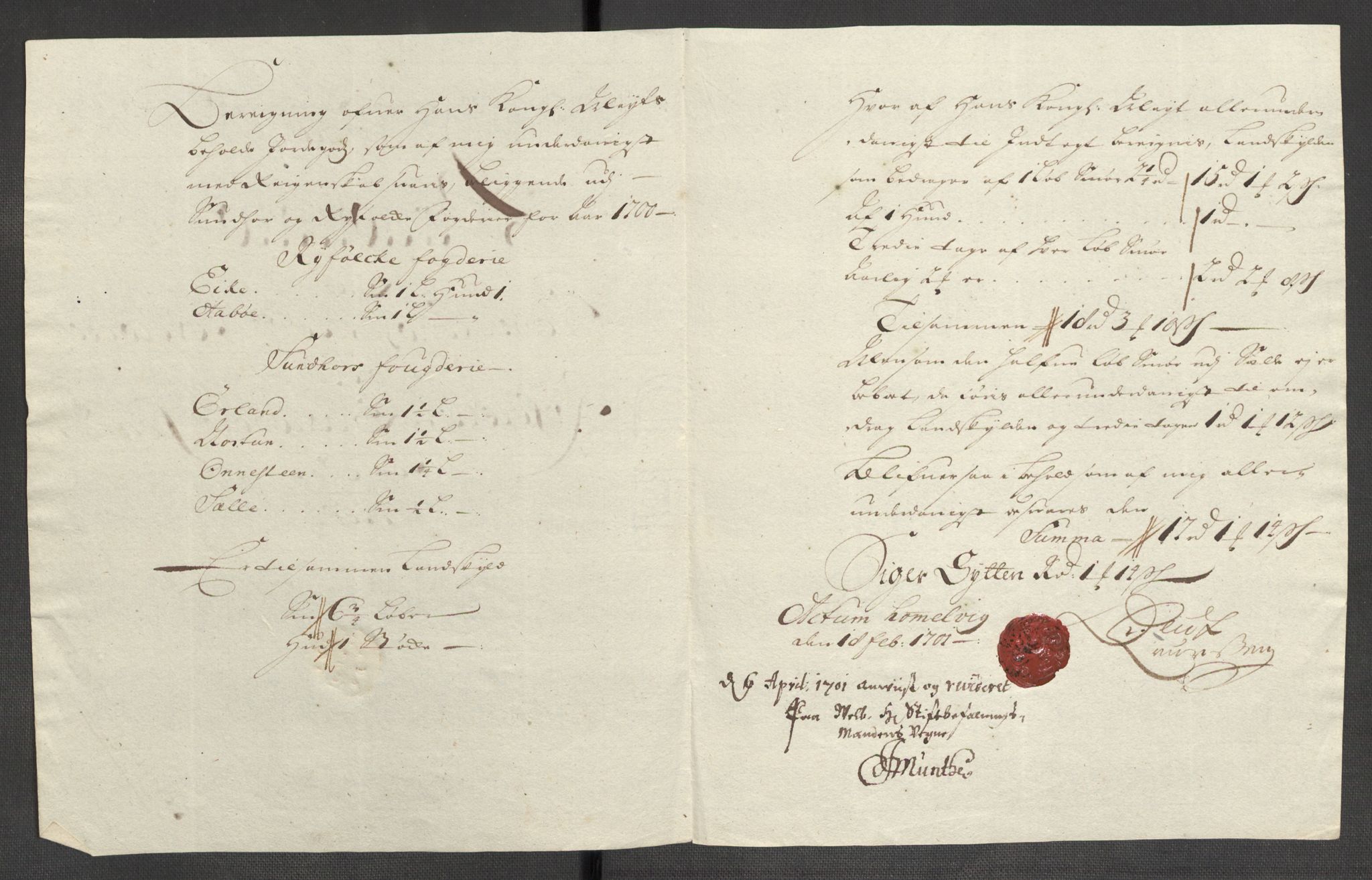 Rentekammeret inntil 1814, Reviderte regnskaper, Fogderegnskap, AV/RA-EA-4092/R48/L2979: Fogderegnskap Sunnhordland og Hardanger, 1700-1701, s. 31