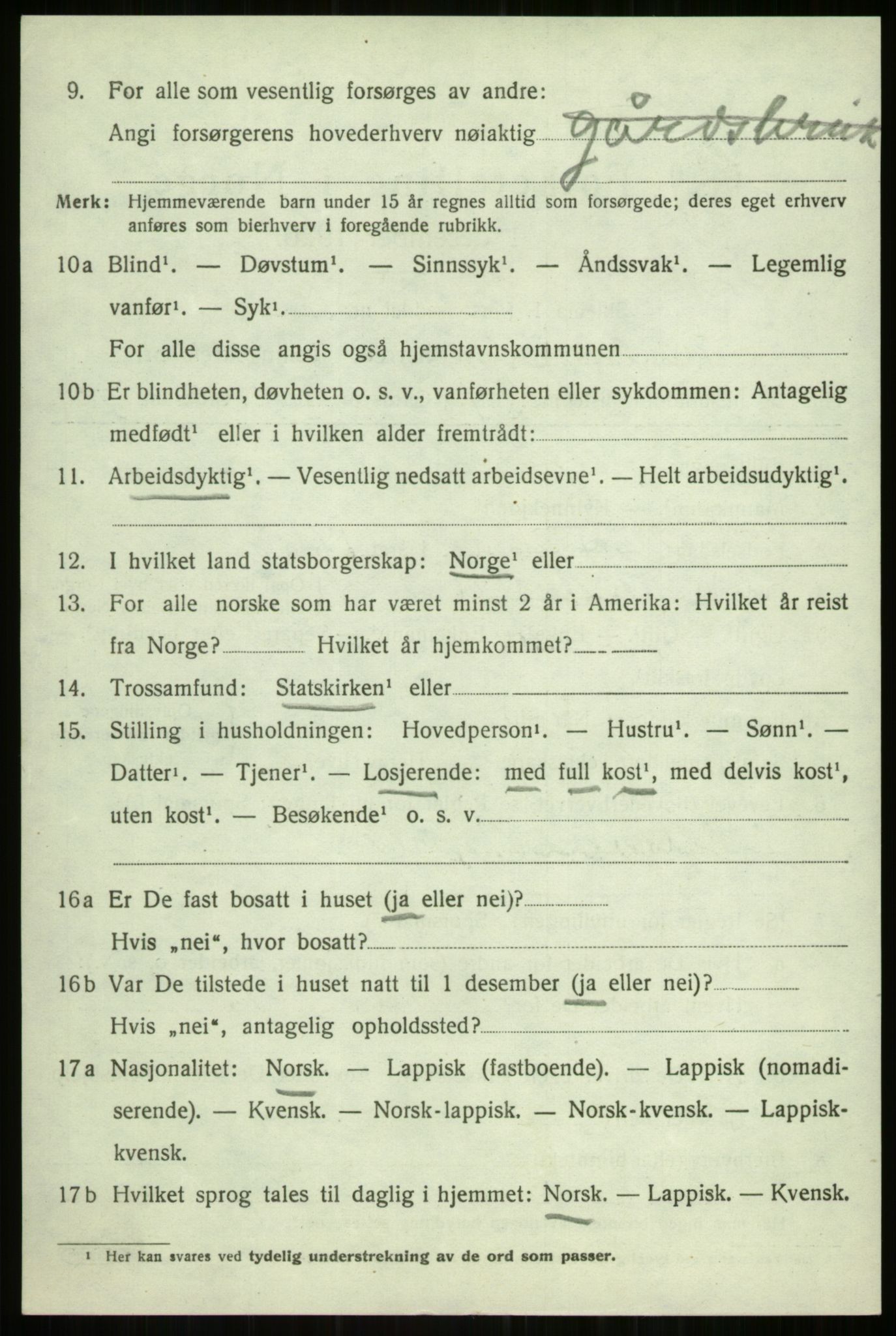 SATØ, Folketelling 1920 for 1933 Balsfjord herred, 1920, s. 4489