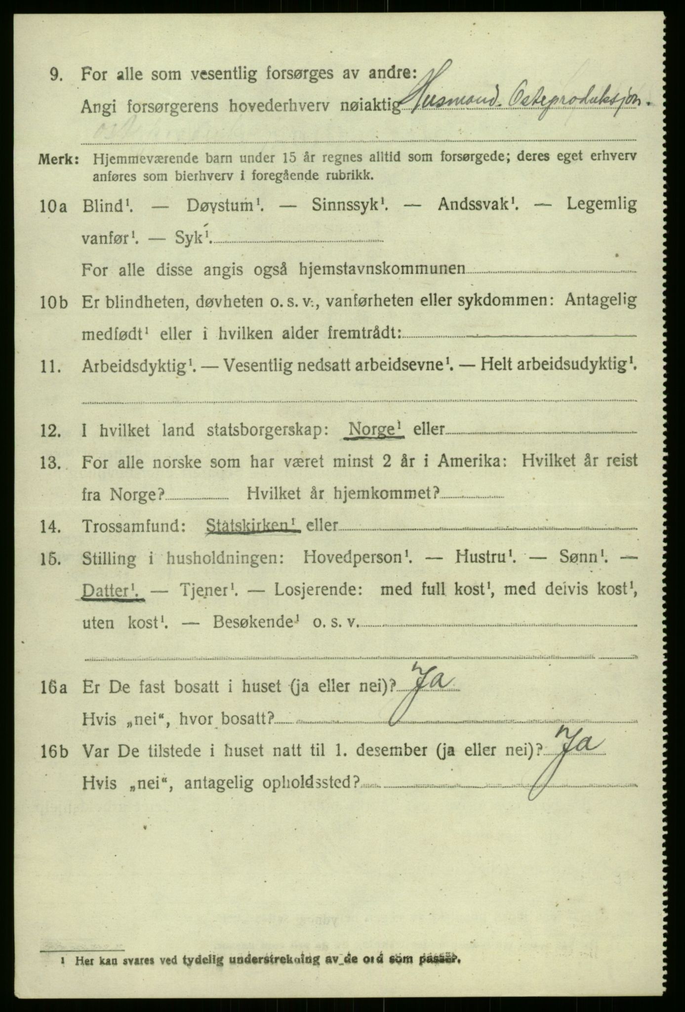 SAB, Folketelling 1920 for 1424 Årdal herred, 1920, s. 2908