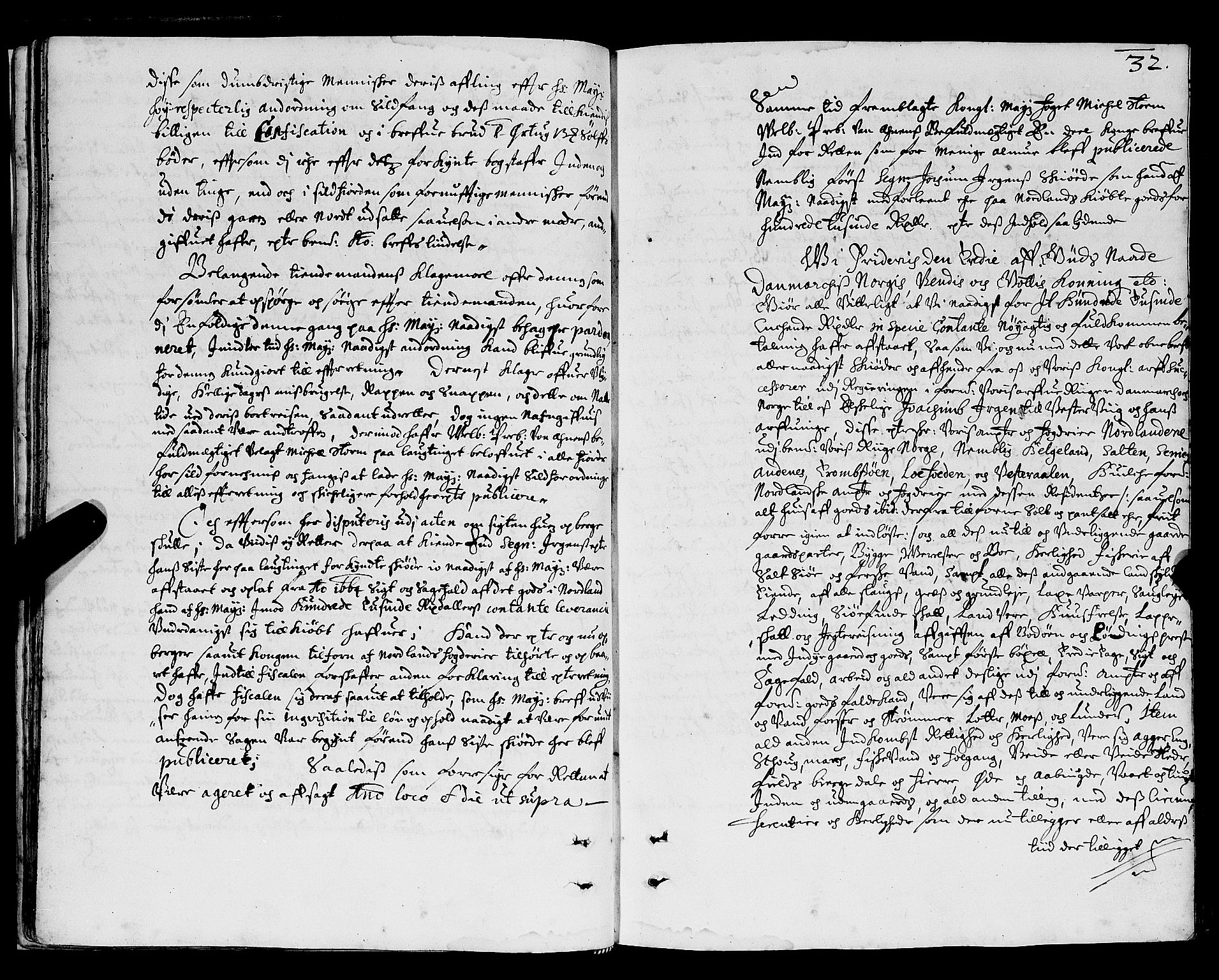 Nordland og Finnmarks lagstol, SAT/A-5608/X/L0002: Justisprotokoll, 1666-1690, s. 32