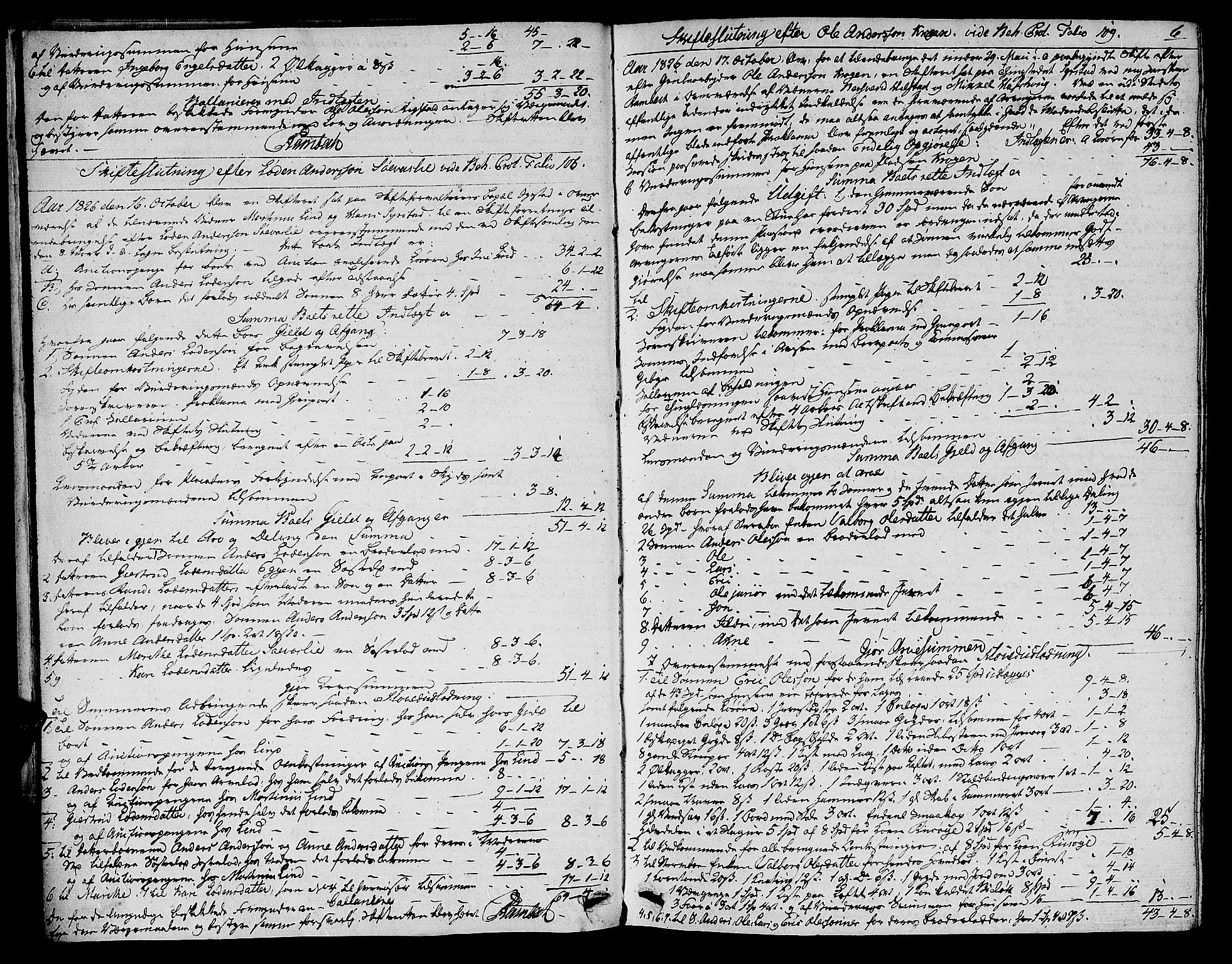 Orkdal sorenskriveri, AV/SAT-A-4169/1/3/3Aa/L0011: Skifteprotokoller, 1826-1845, s. 6