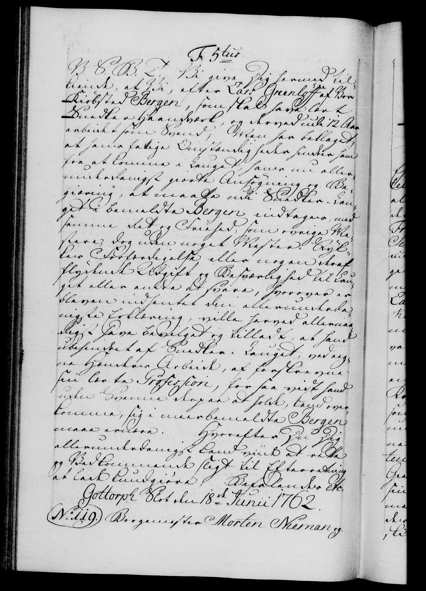 Danske Kanselli 1572-1799, AV/RA-EA-3023/F/Fc/Fca/Fcab/L0037: Norske tegnelser, 1762-1766, s. 76b