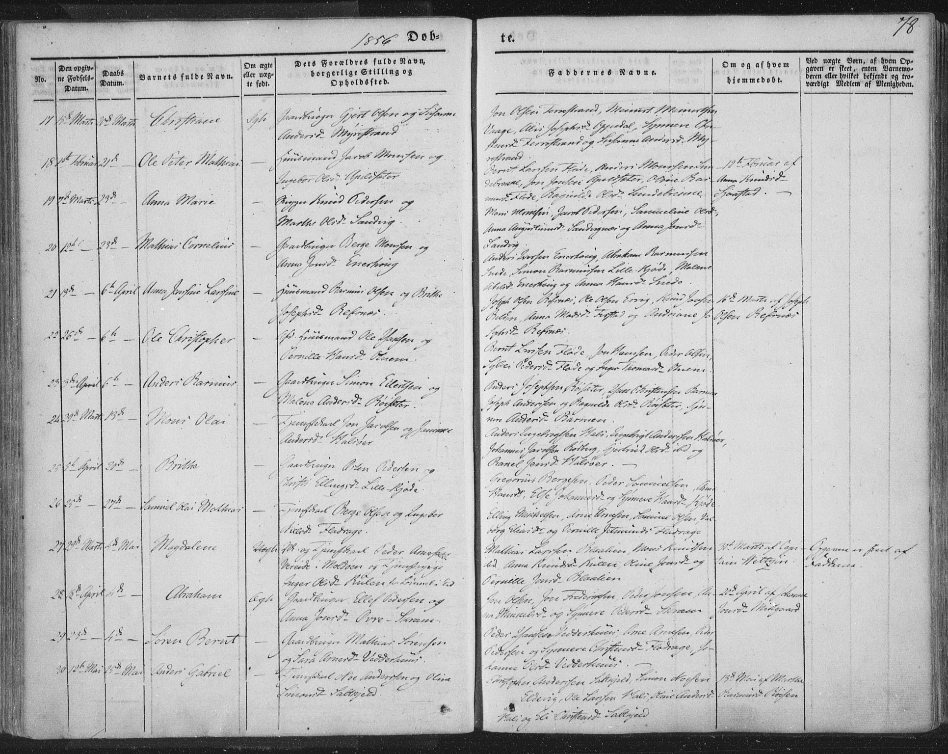 Selje sokneprestembete, AV/SAB-A-99938/H/Ha/Haa/Haaa: Ministerialbok nr. A 10, 1844-1858, s. 78
