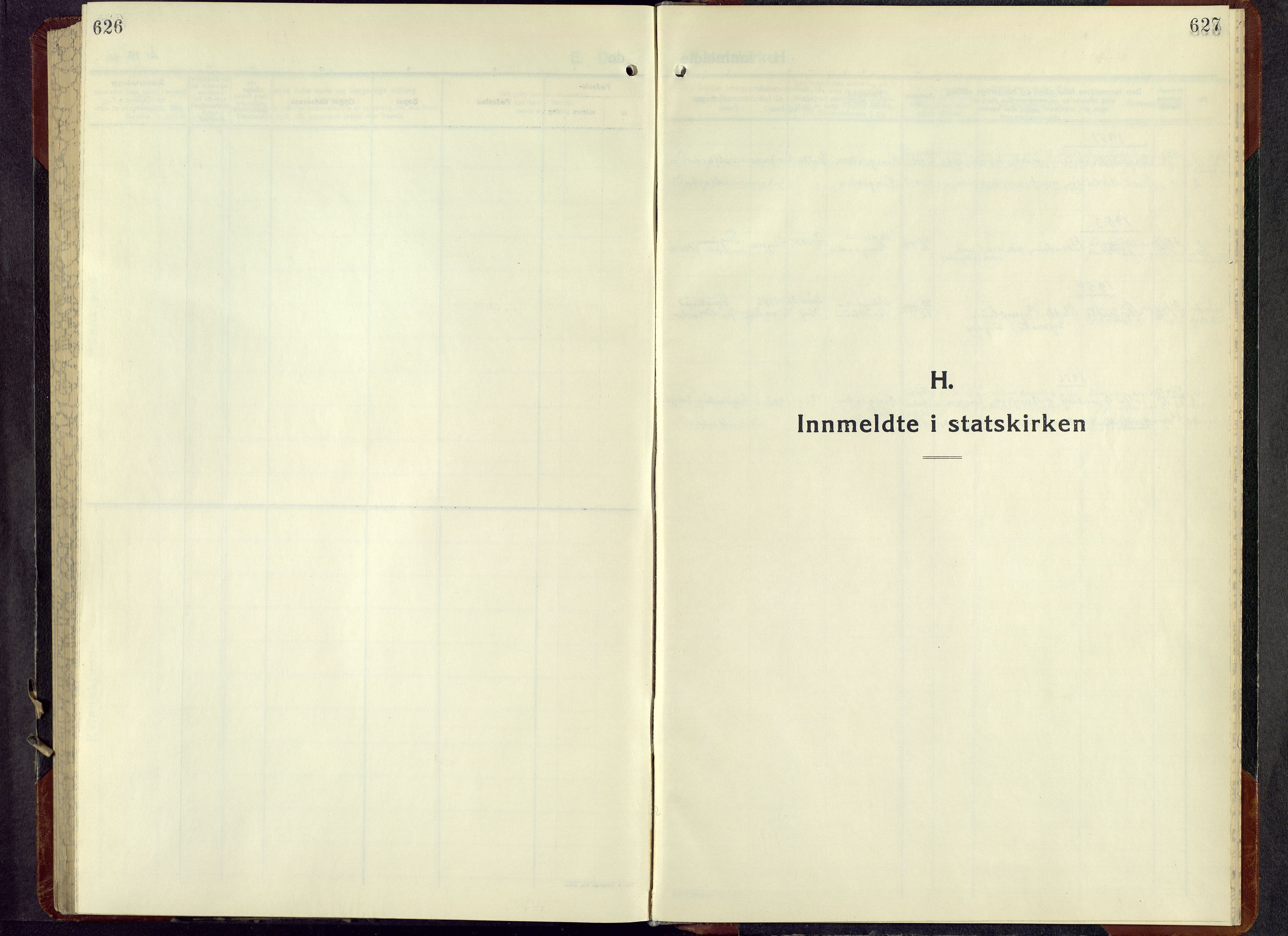 Ringsaker prestekontor, SAH/PREST-014/L/La/L0021: Klokkerbok nr. 21, 1947-1956, s. 627