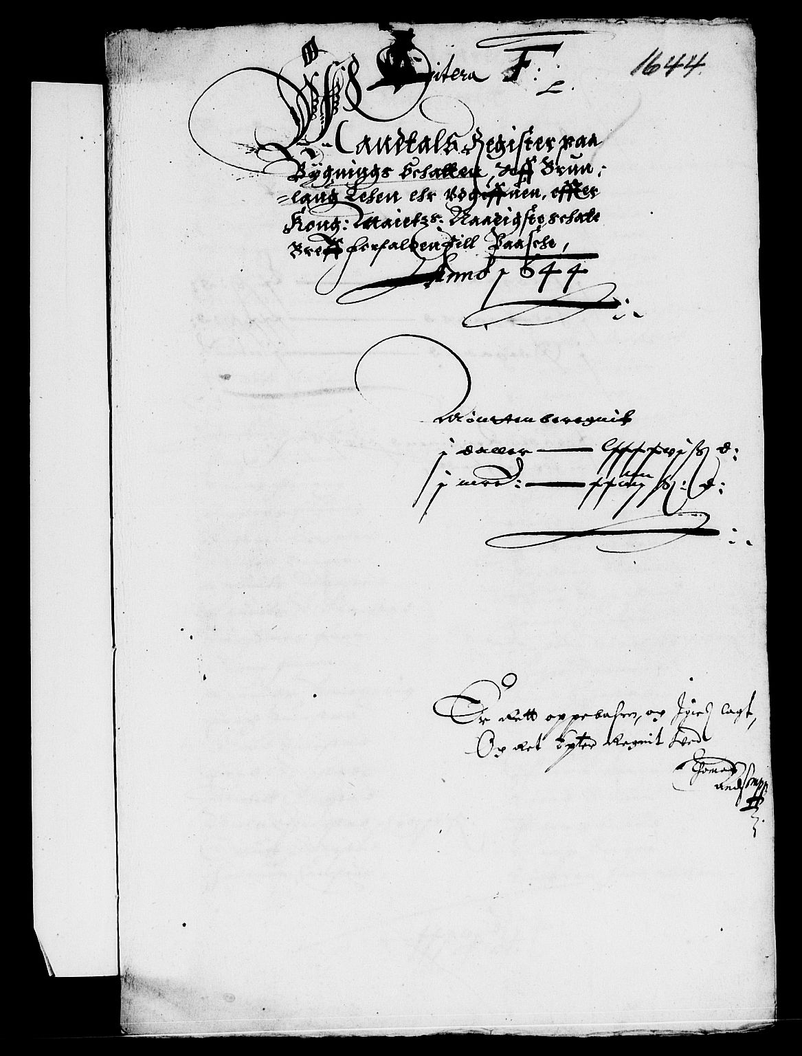 Rentekammeret inntil 1814, Reviderte regnskaper, Lensregnskaper, AV/RA-EA-5023/R/Rb/Rbl/L0009: Brunla len, 1643-1647