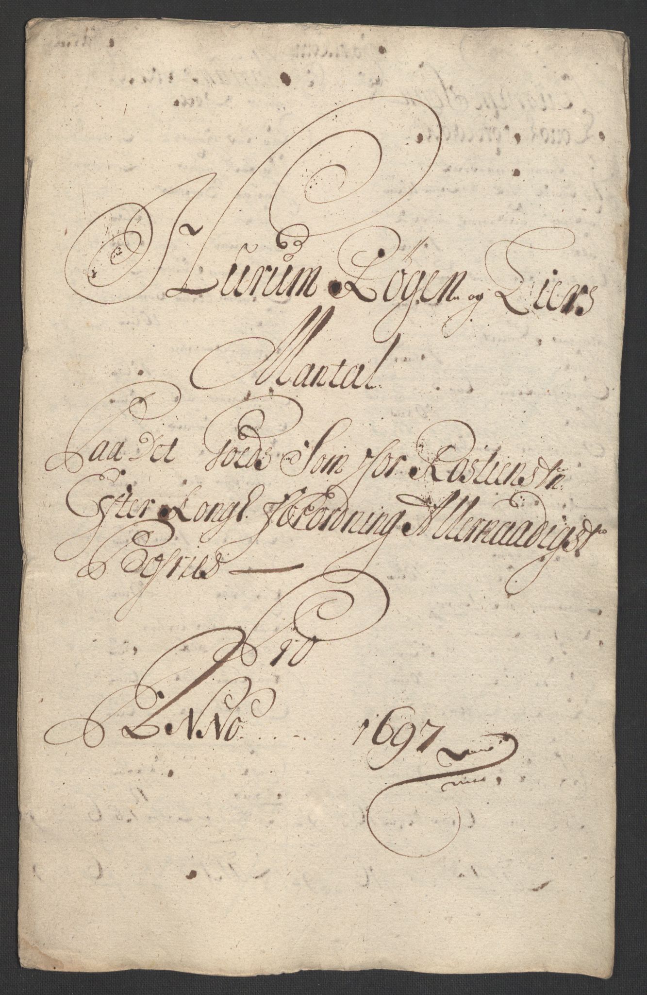 Rentekammeret inntil 1814, Reviderte regnskaper, Fogderegnskap, AV/RA-EA-4092/R30/L1695: Fogderegnskap Hurum, Røyken, Eiker og Lier, 1697, s. 165