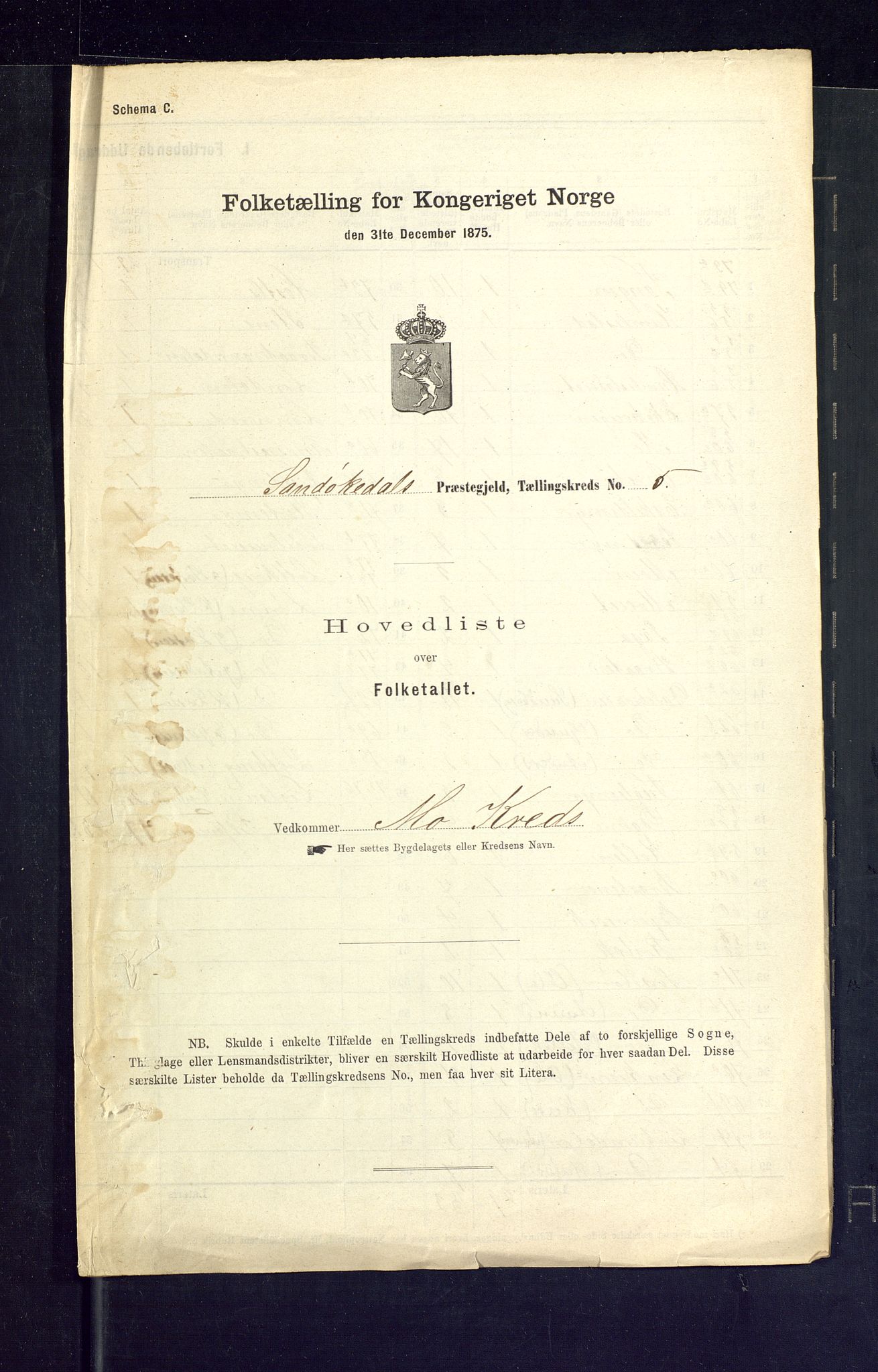 SAKO, Folketelling 1875 for 0816P Sannidal prestegjeld, 1875, s. 17