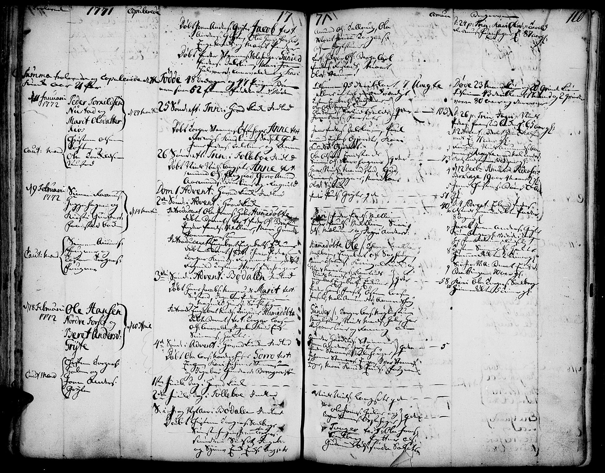 Gausdal prestekontor, AV/SAH-PREST-090/H/Ha/Haa/L0003: Ministerialbok nr. 3, 1758-1809, s. 110
