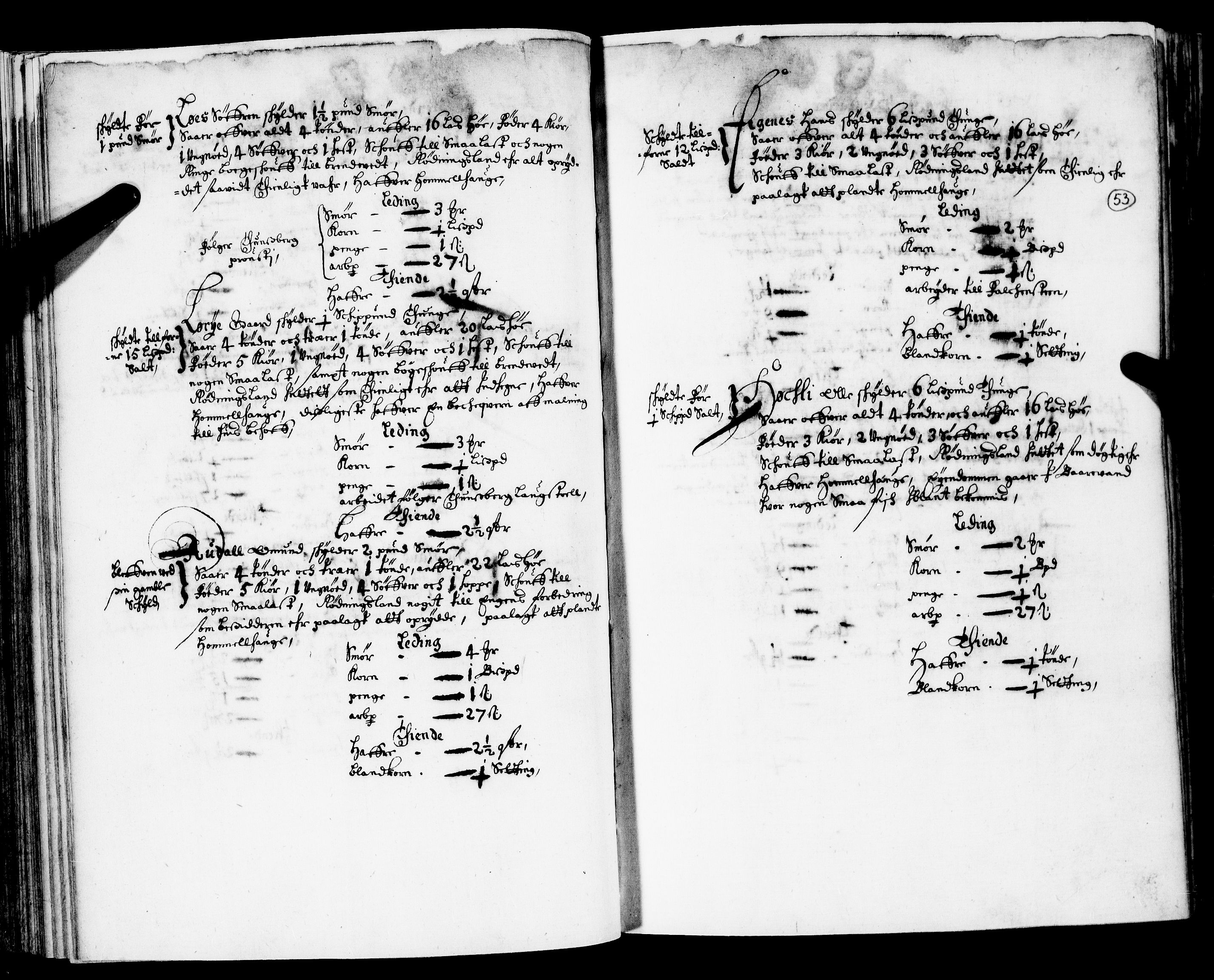 Rentekammeret inntil 1814, Realistisk ordnet avdeling, AV/RA-EA-4070/N/Nb/Nba/L0019: Tønsberg len, 1. del, 1668, s. 52b-53a