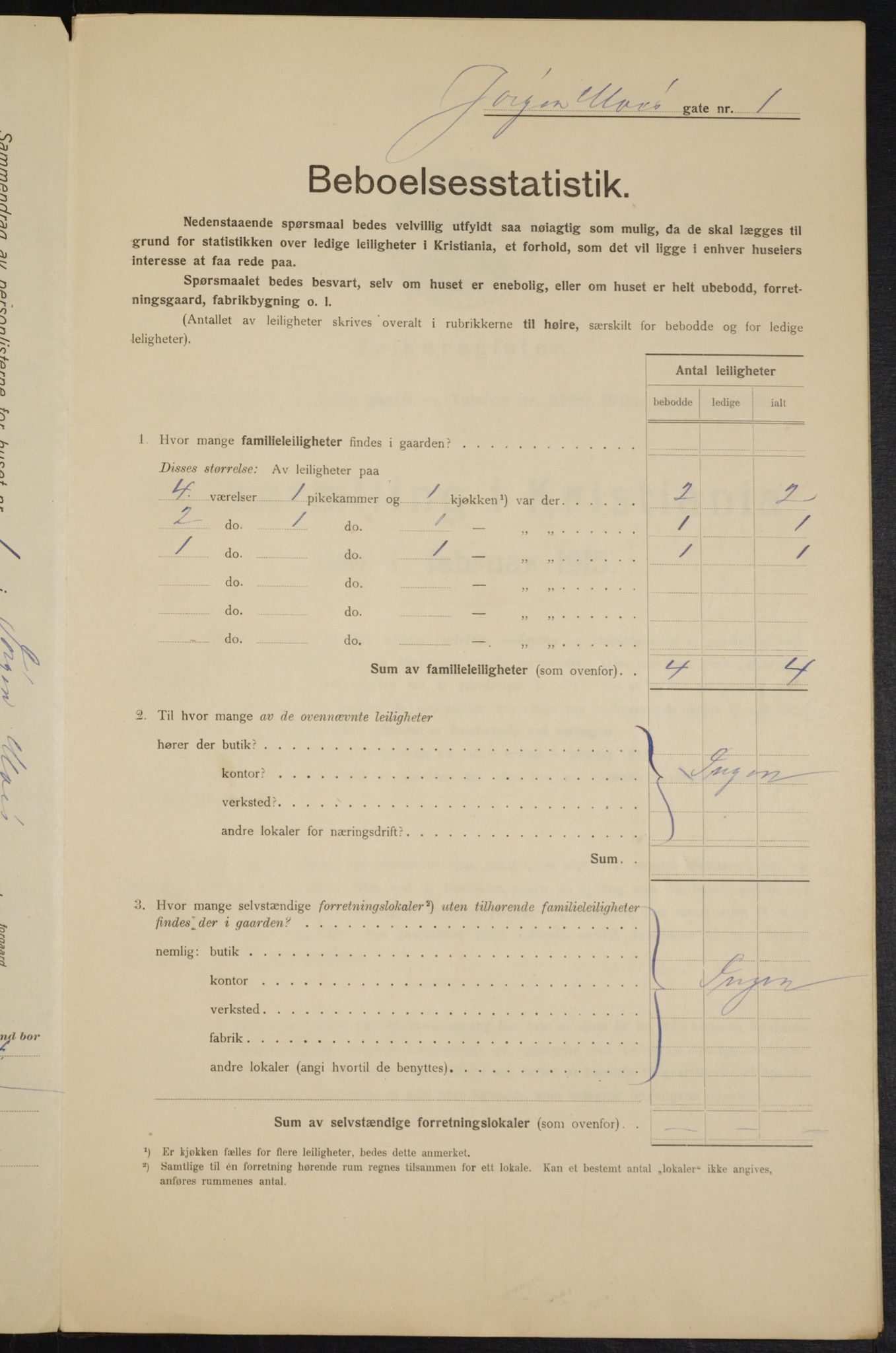 OBA, Kommunal folketelling 1.2.1915 for Kristiania, 1915, s. 47219