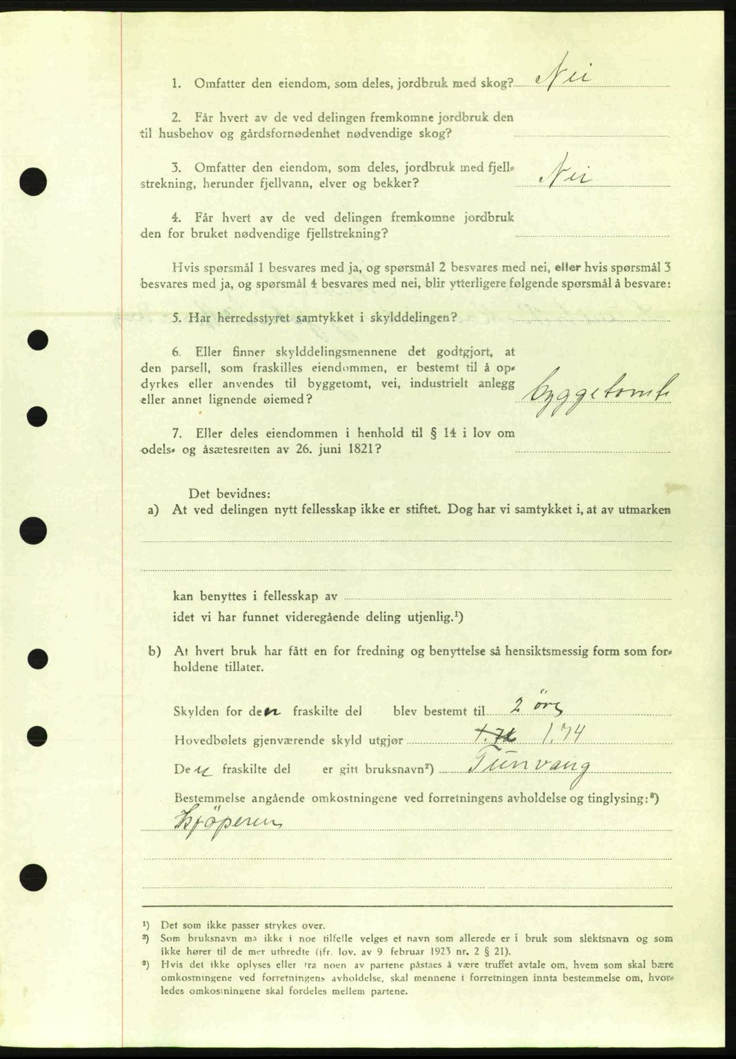 Nordre Sunnmøre sorenskriveri, AV/SAT-A-0006/1/2/2C/2Ca: Pantebok nr. A20a, 1945-1945, Dagboknr: 1028/1945