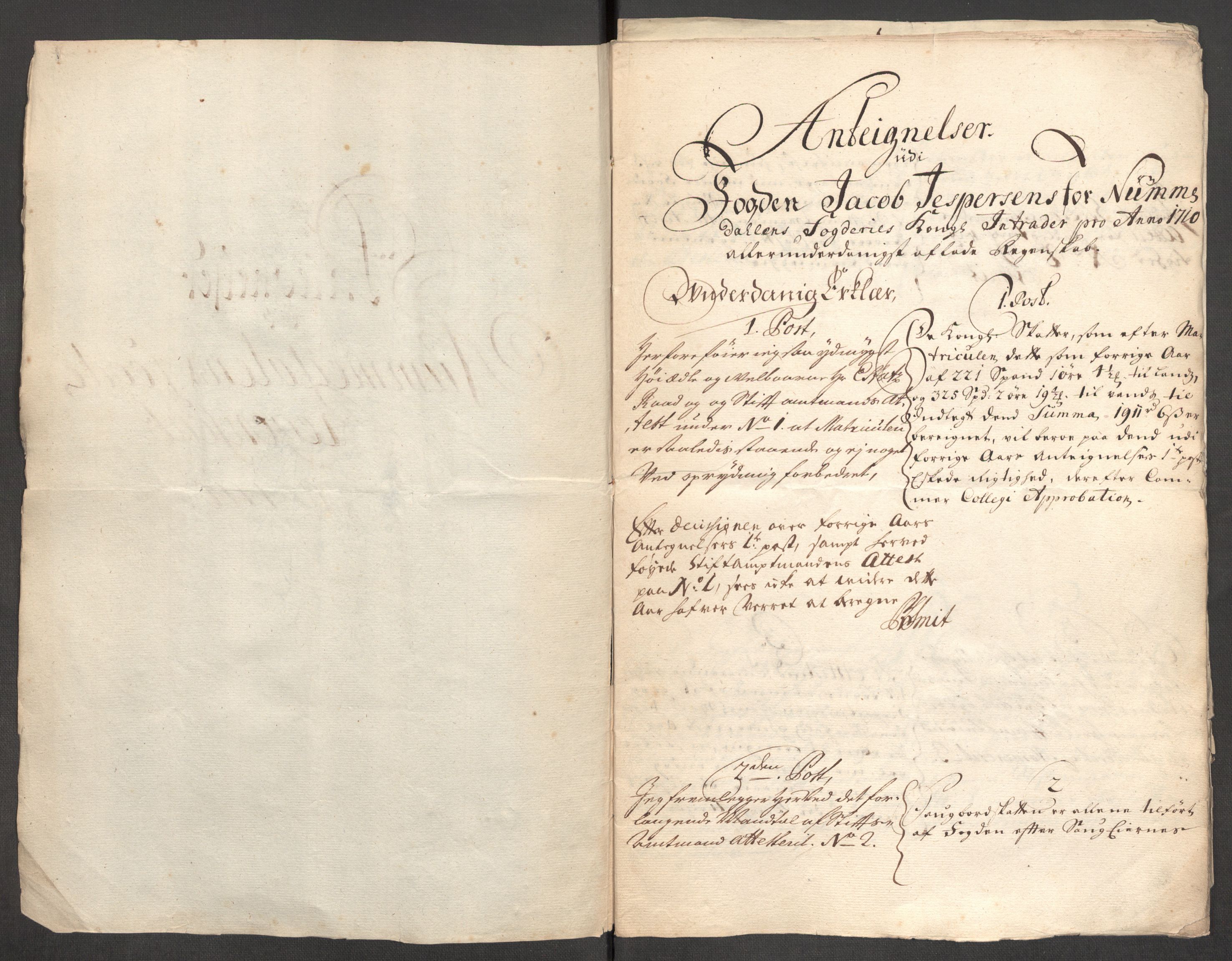 Rentekammeret inntil 1814, Reviderte regnskaper, Fogderegnskap, RA/EA-4092/R64/L4431: Fogderegnskap Namdal, 1709-1710, s. 476