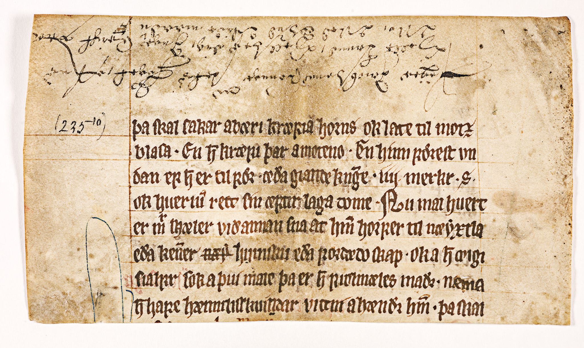 Riksarkivets diplomsamling, AV/RA-EA-5965/F26/L0002: Norrøne membranfragmenter bestand 2-9 (10), 1100-1536, s. 345