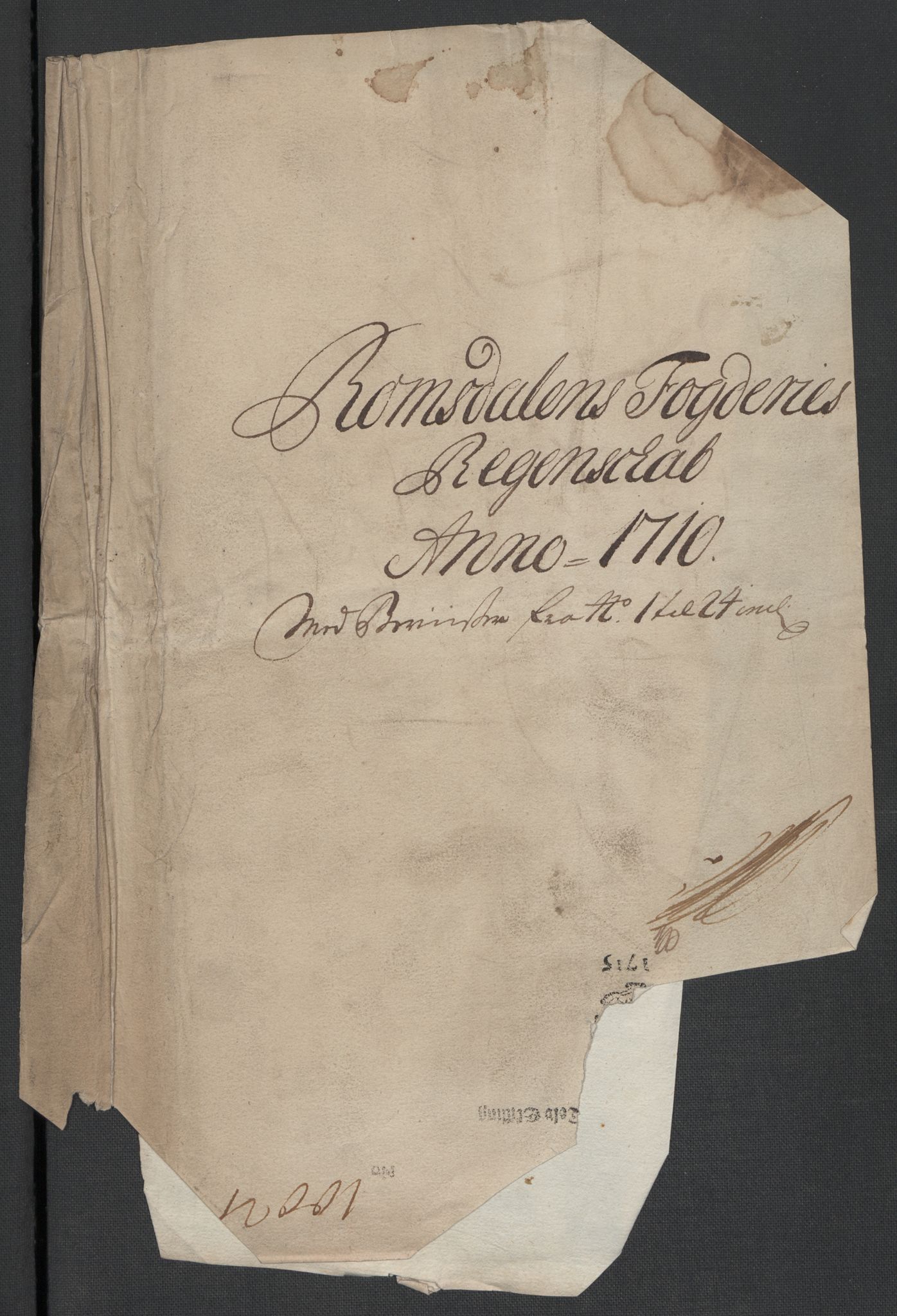 Rentekammeret inntil 1814, Reviderte regnskaper, Fogderegnskap, RA/EA-4092/R55/L3659: Fogderegnskap Romsdal, 1709-1710, s. 255
