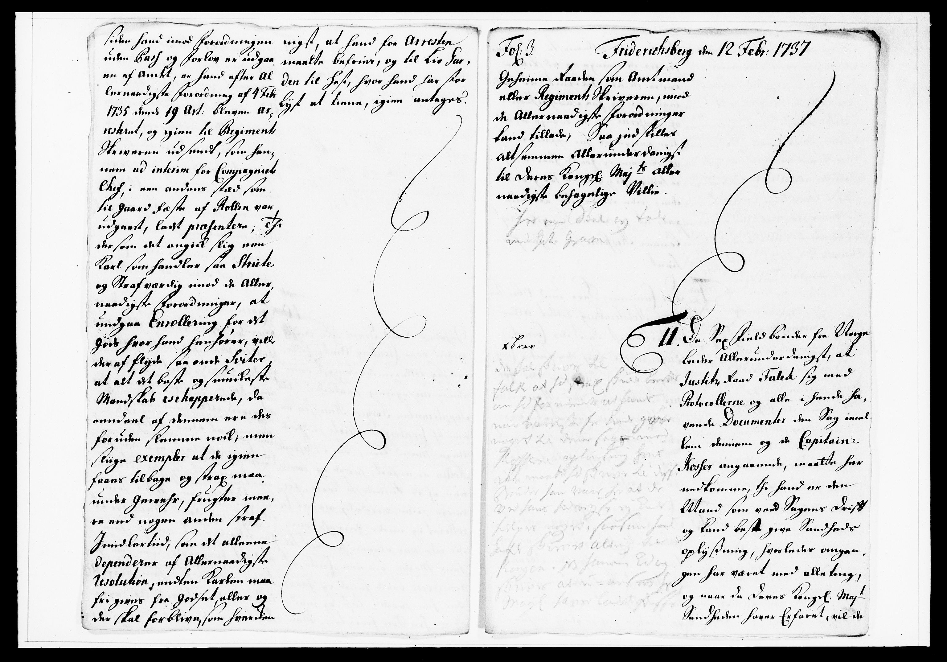 Krigskollegiet, Krigskancelliet, DRA/A-0006/-/1138-1142: Refererede sager, 1737, s. 48