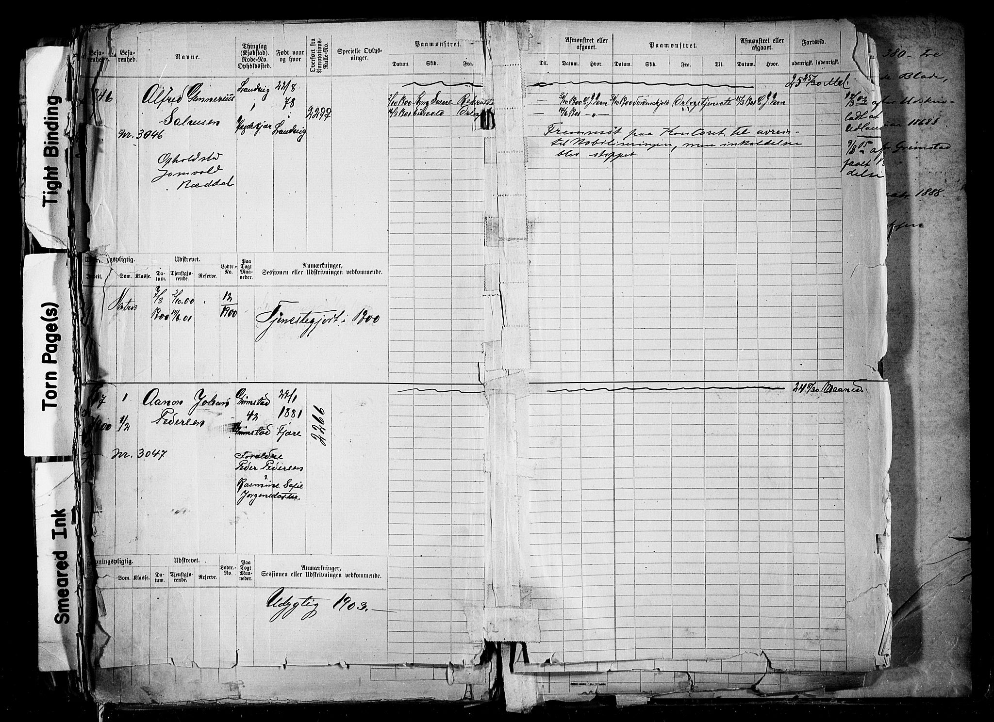 Grimstad mønstringskrets, AV/SAK-2031-0013/F/Fb/L0012: Hovedrulle nr 2291-3051, V-25, 1889-1900, s. 400