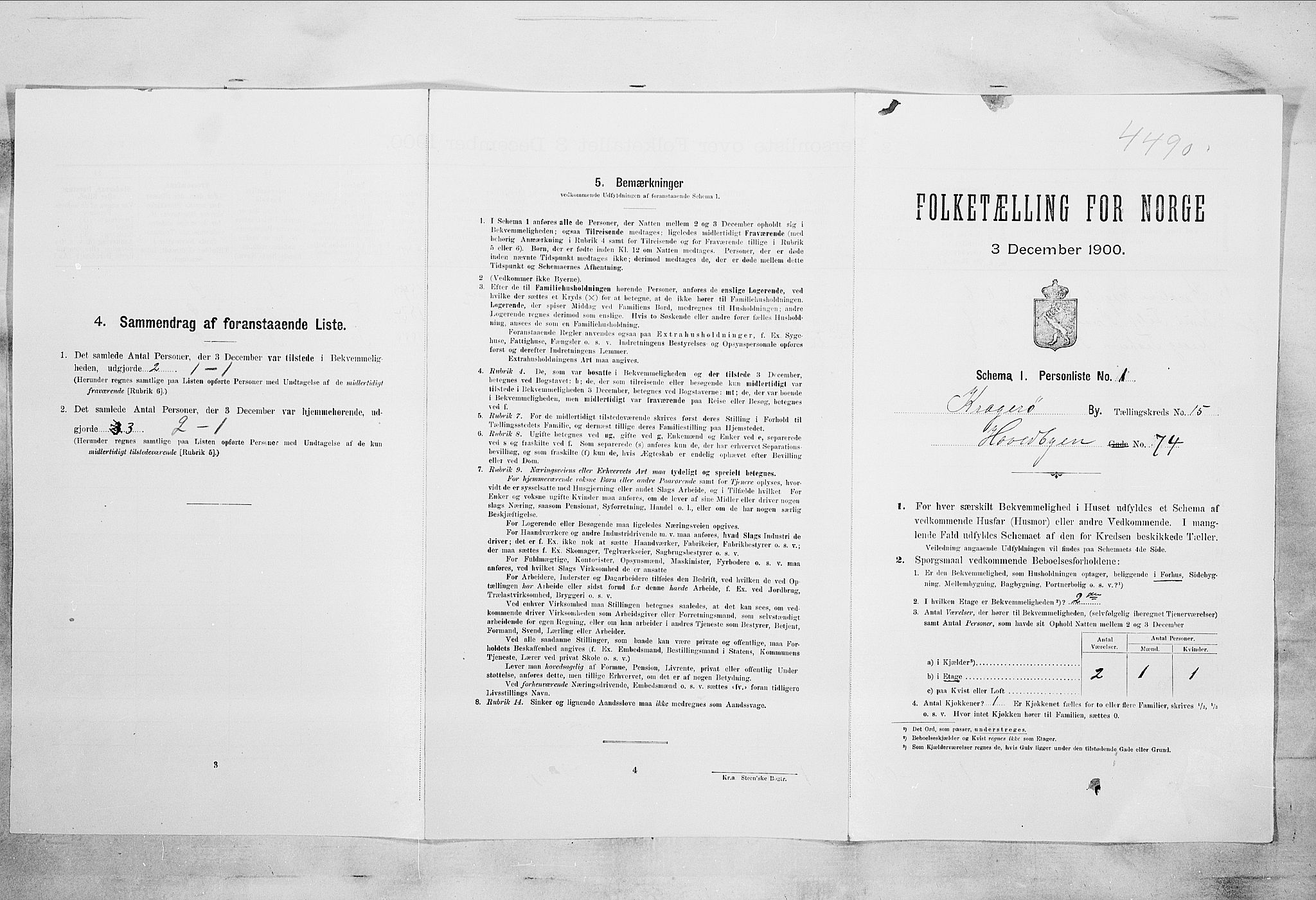 SAKO, Folketelling 1900 for 0801 Kragerø kjøpstad, 1900, s. 1803