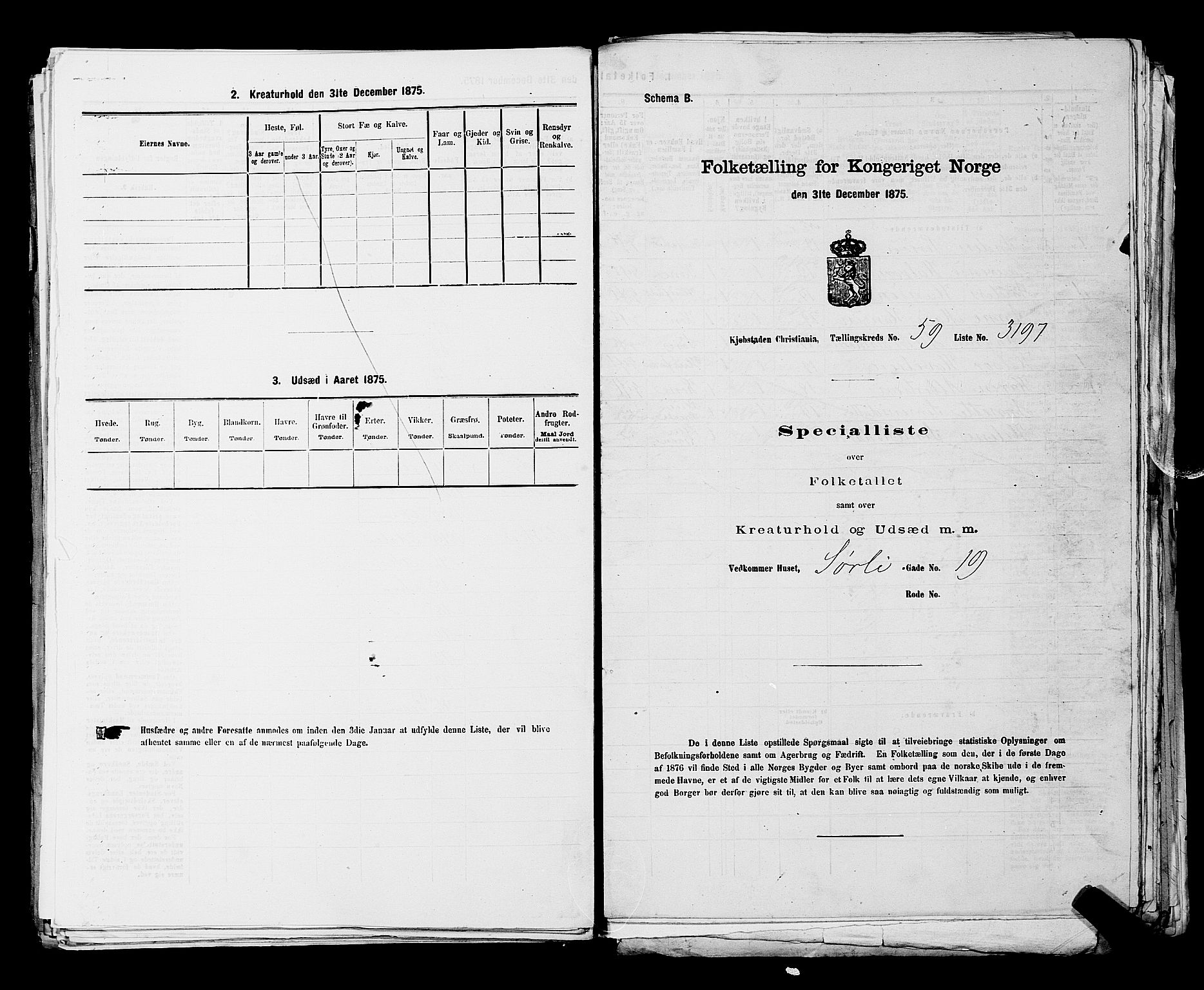 RA, Folketelling 1875 for 0301 Kristiania kjøpstad, 1875, s. 8837