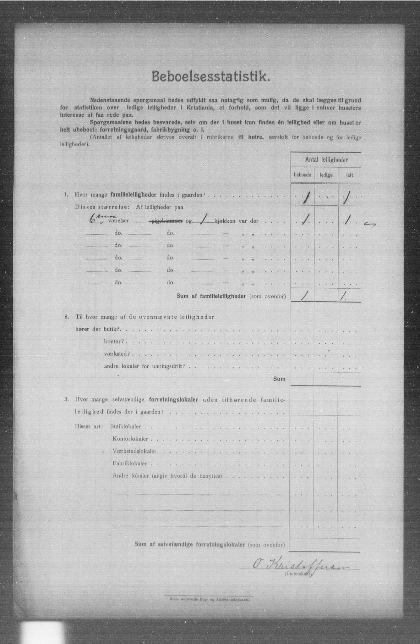 OBA, Kommunal folketelling 31.12.1904 for Kristiania kjøpstad, 1904, s. 8305