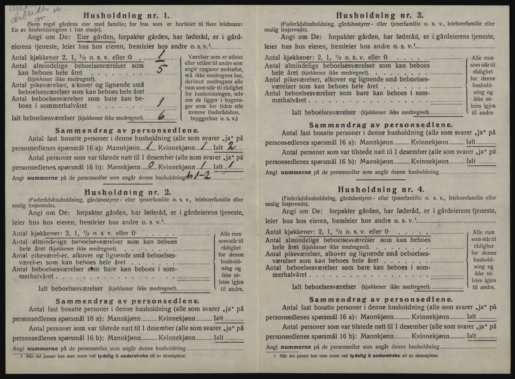 SAT, Folketelling 1920 for 1652 Flå herred, 1920, s. 267